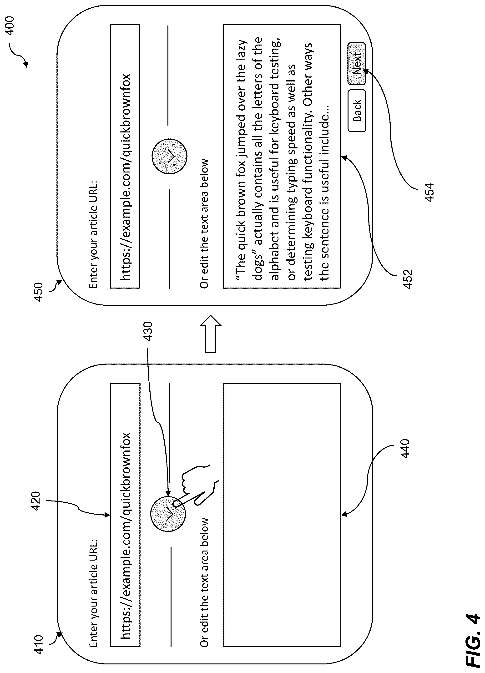 Patent US12100028 Figure 4 – Text-driven AI-assisted short-form video creation in an ecommerce environment