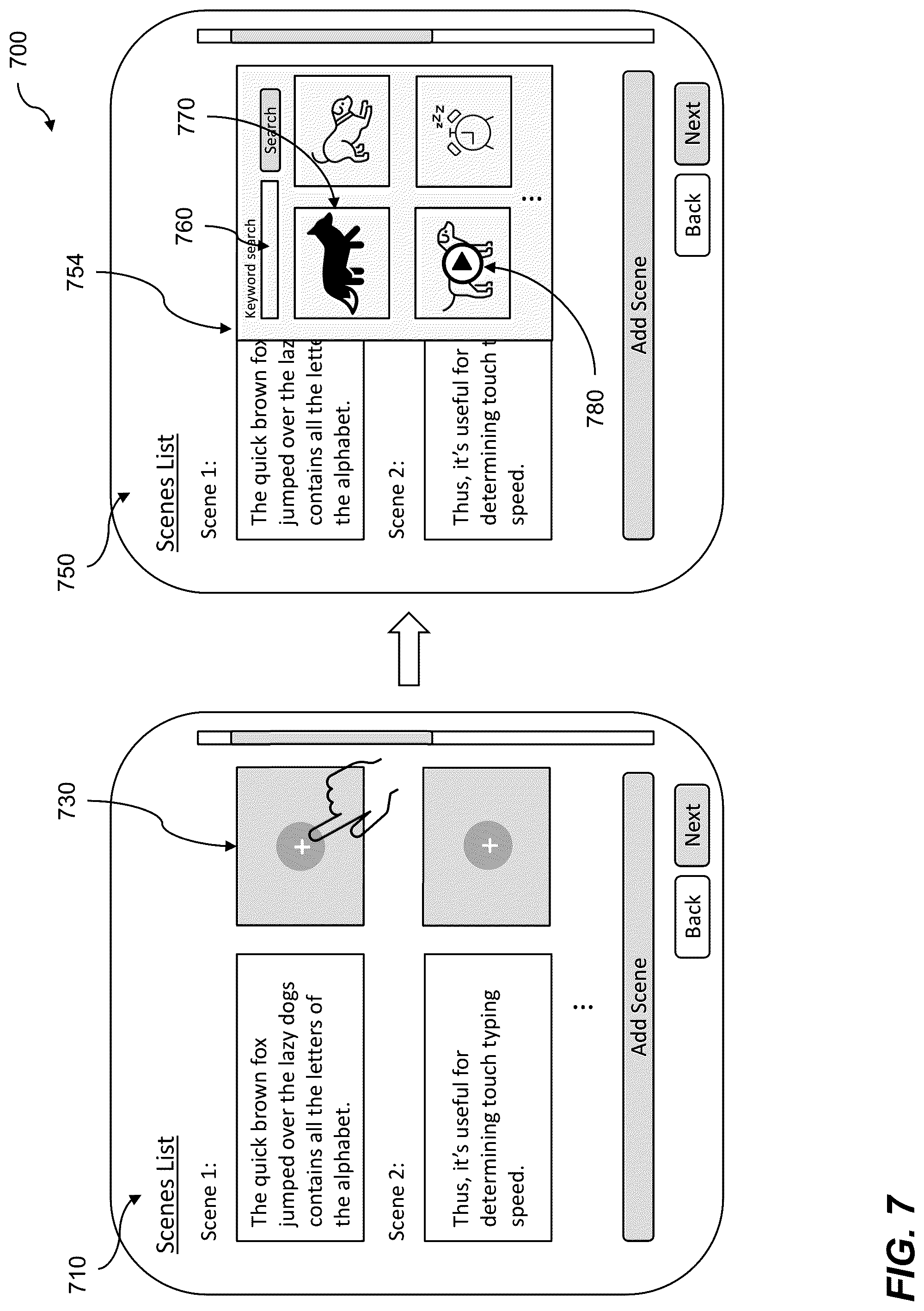 Patent US12100028 Figure 7 – Text-driven AI-assisted short-form video creation in an ecommerce environment