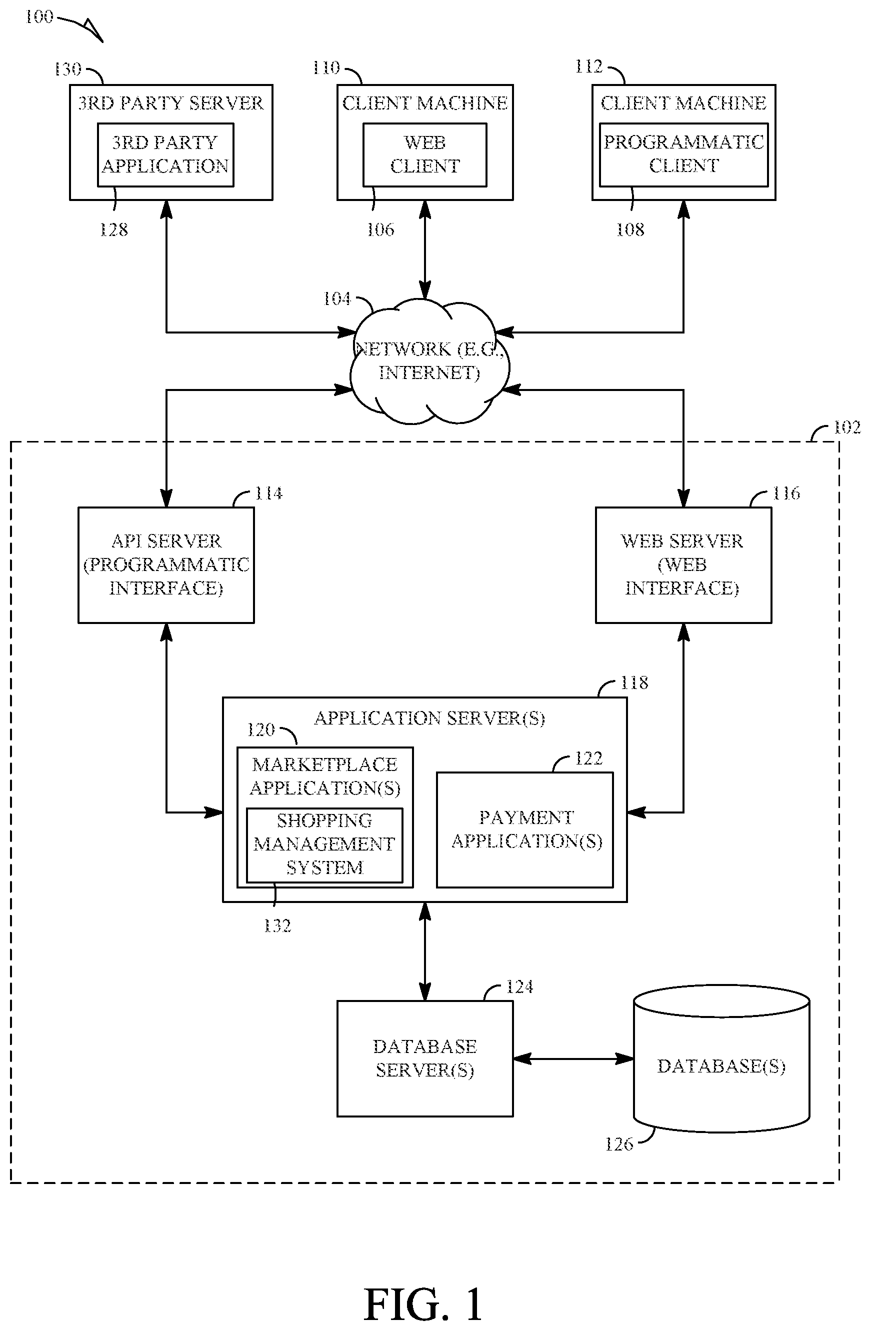 Patent US12100036 Figure 1 – Removing purchases from online containers