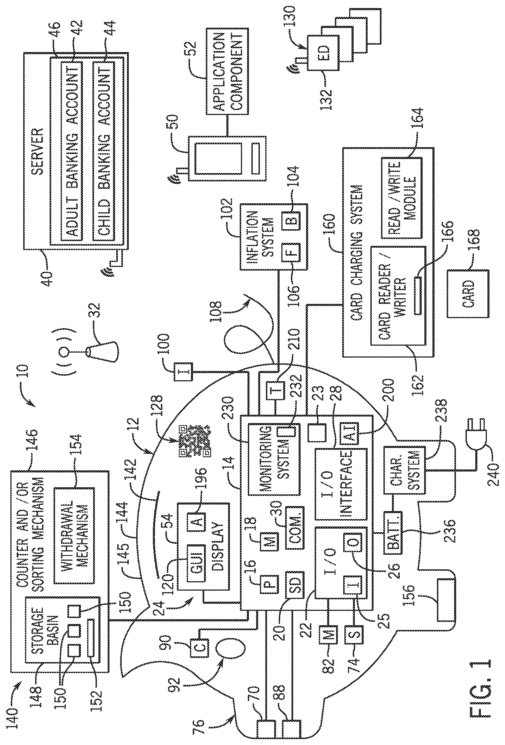 Patent US12100041 Figure 1 – Financial education tool systems and methods