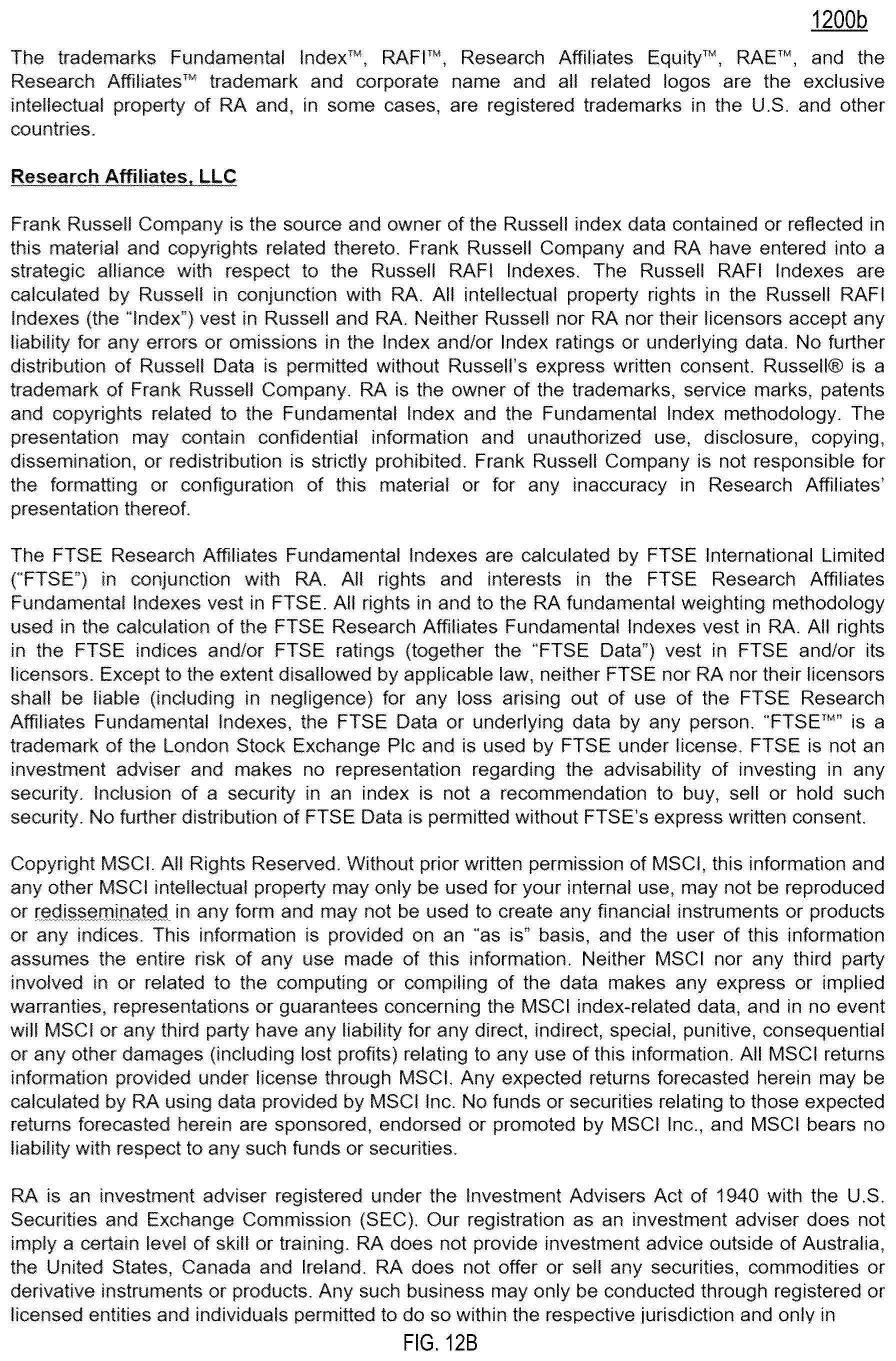 Patent US12100048 Figure 15 – System, method and computer program product for constructing a capitalization-weighted global index portfolio