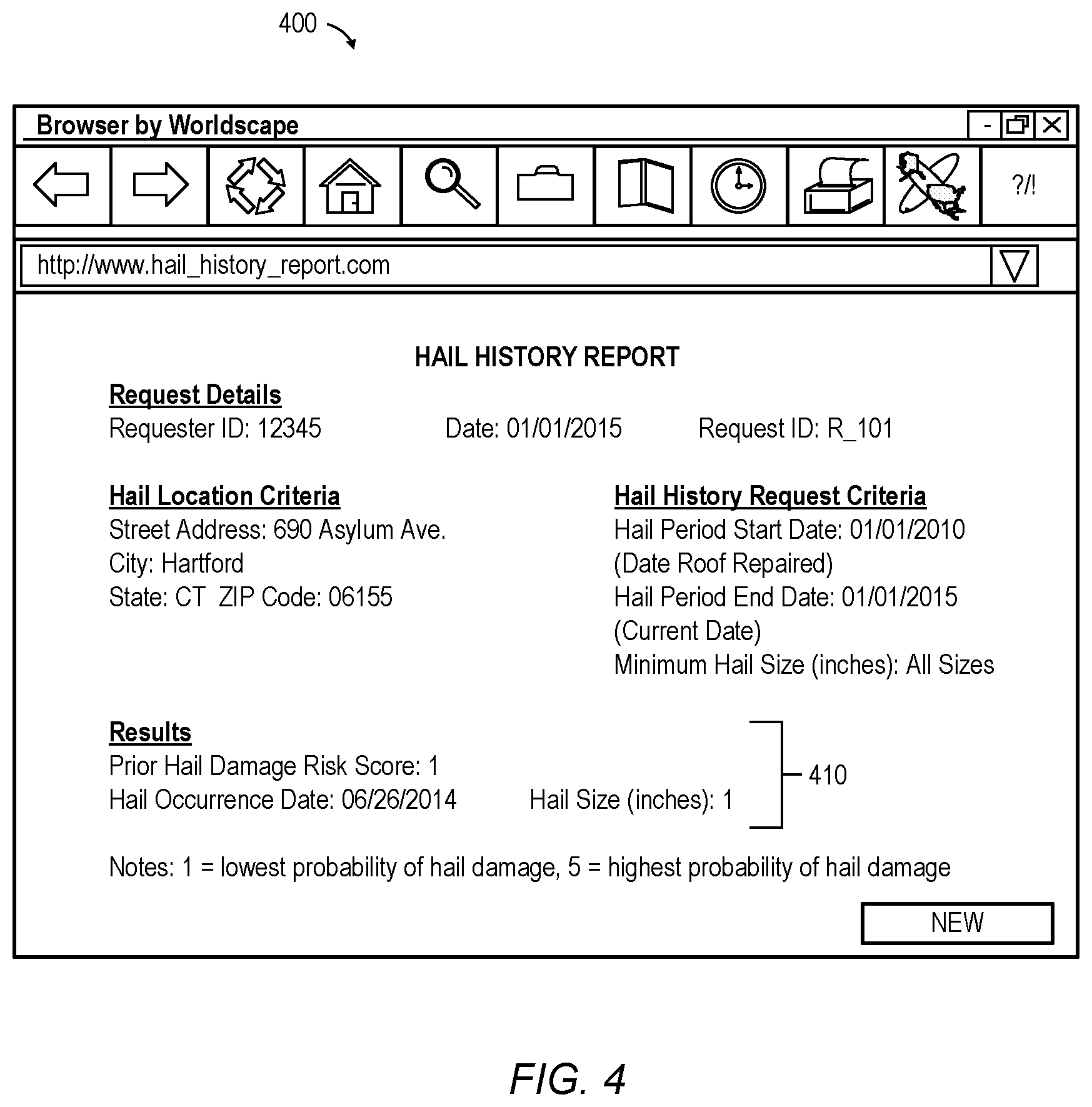 Patent US12100051 Figure 5 – Hail data evaluation computer system