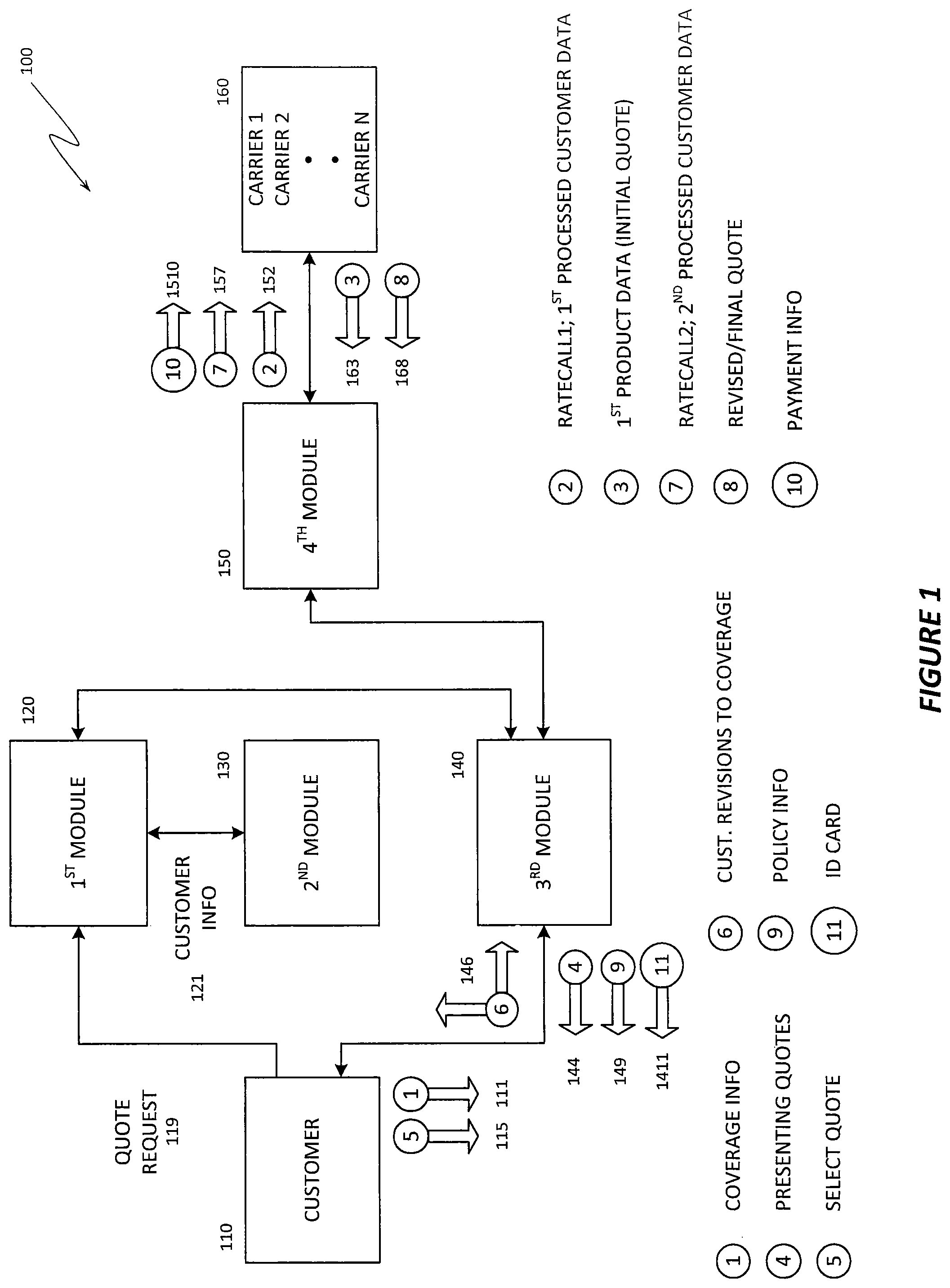 Patent US12100052 Figure 1 – Method for obtaining product or service information