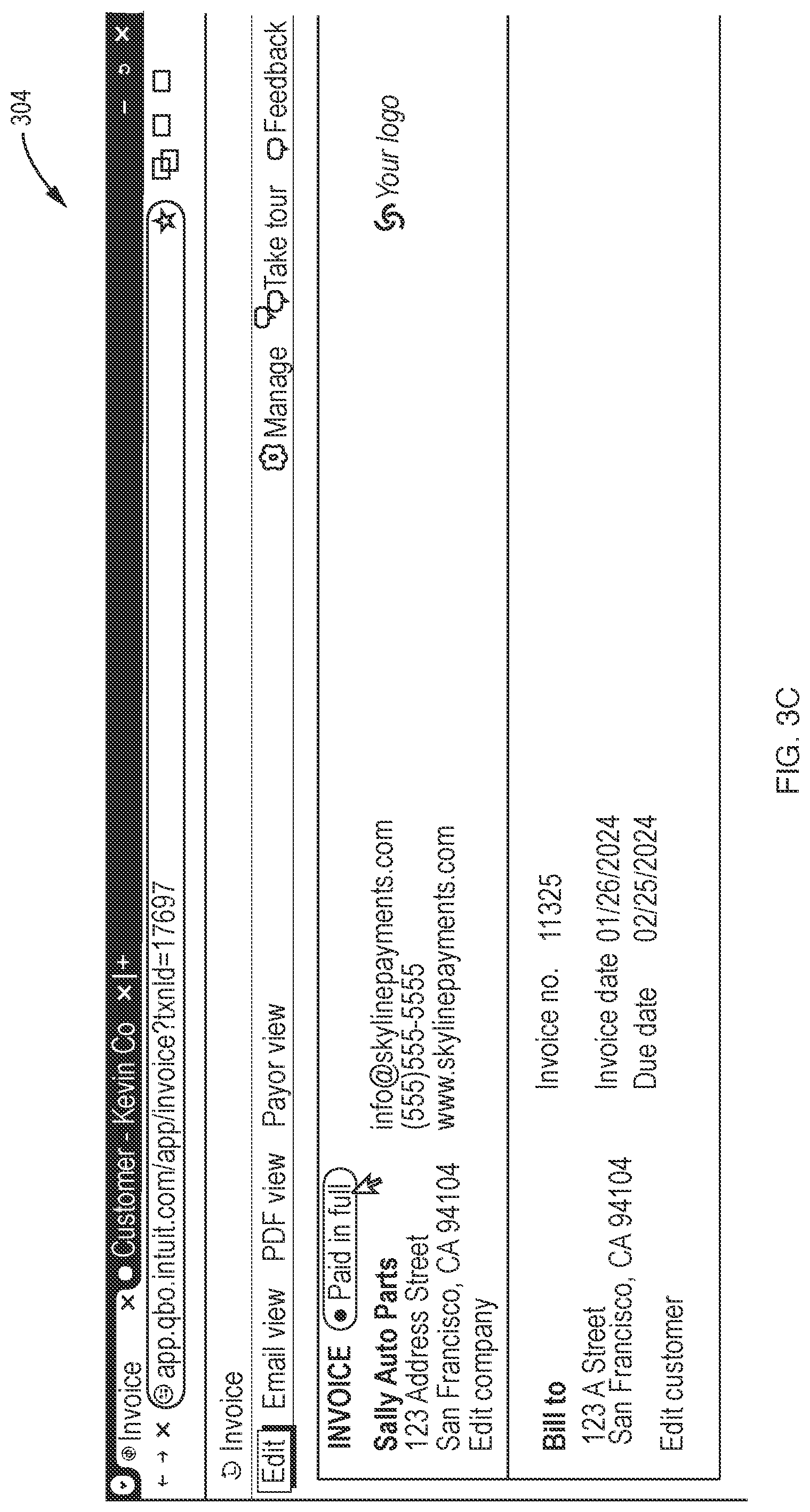 Patent US12100057 Figure 6 – Computer-automated integration with web-based accounting systems for improved display and processing of invoices