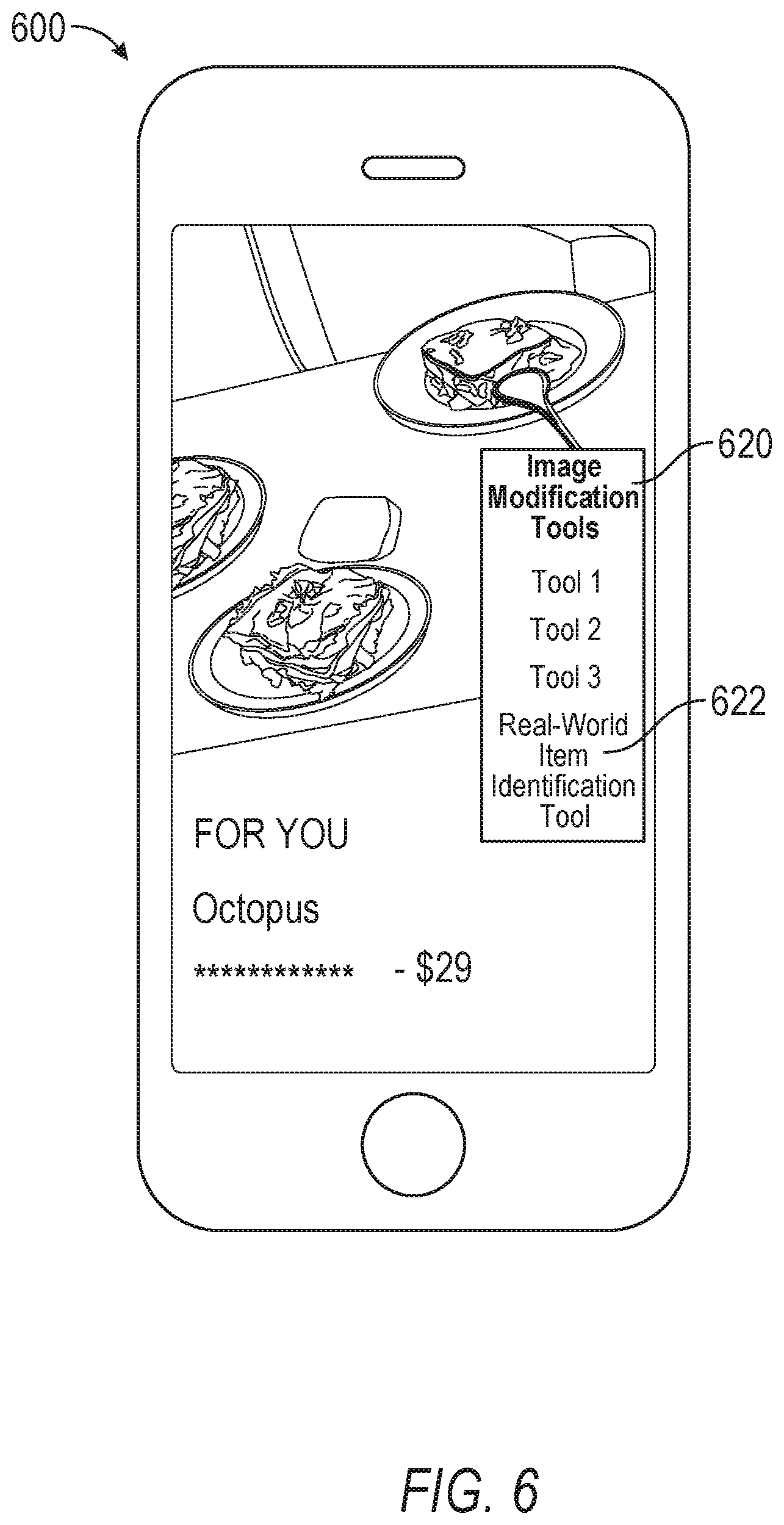 Patent US12100065 Figure 6 – Adding graphical representation of real-world object