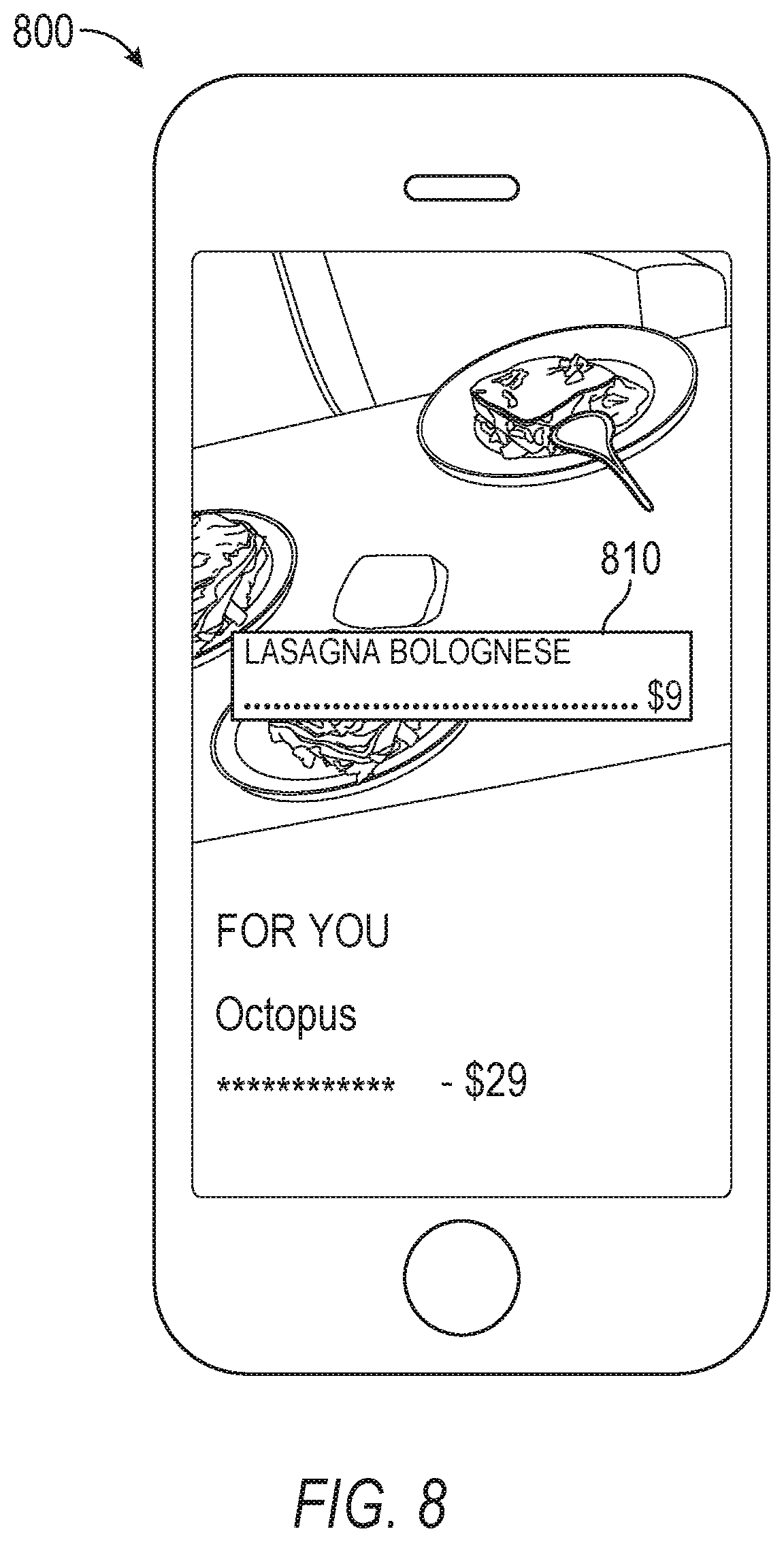Patent US12100065 Figure 8 – Adding graphical representation of real-world object