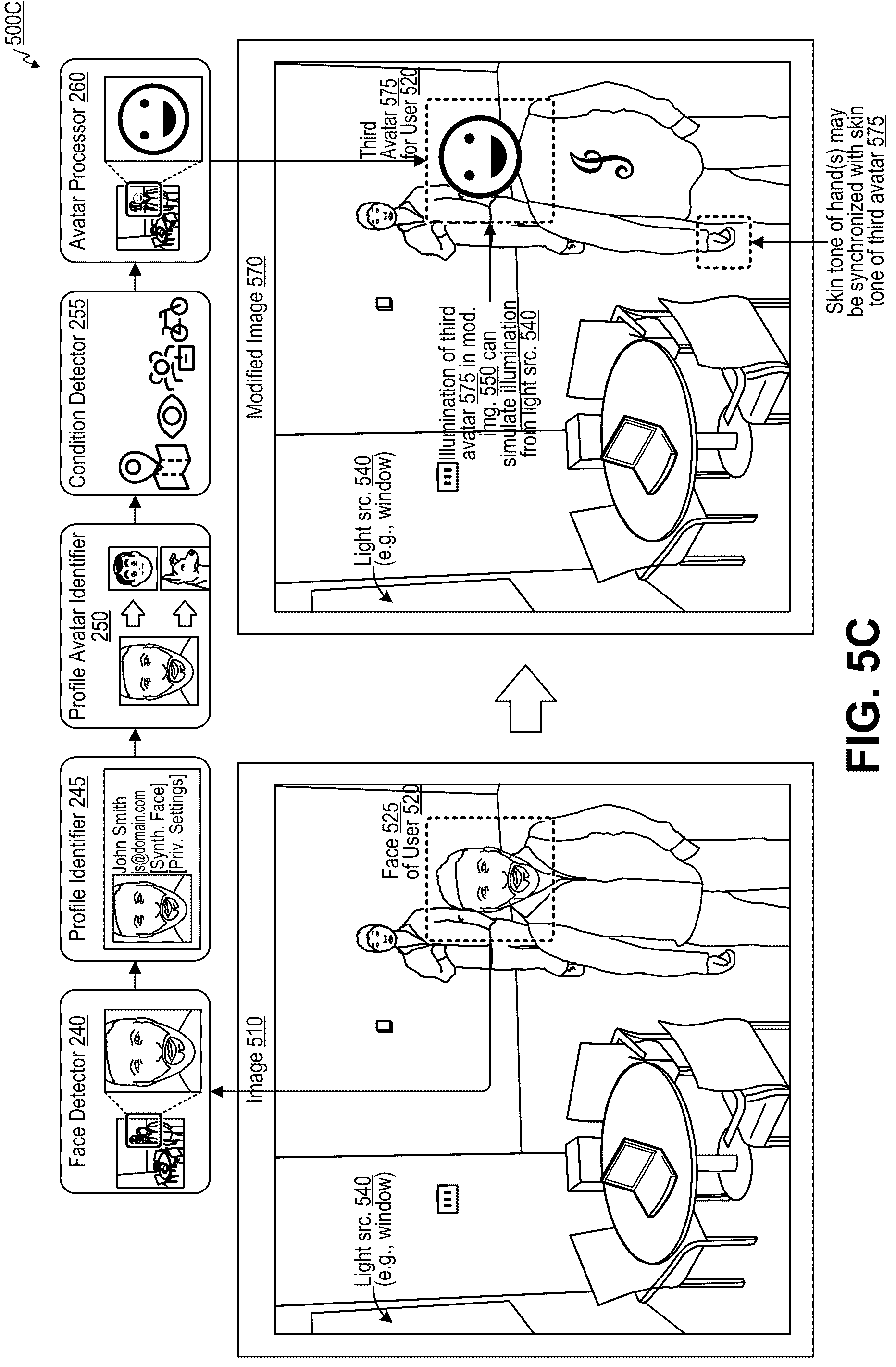 Patent US12100067 Figure 8 – Systems and methods for user persona management in applications with virtual content