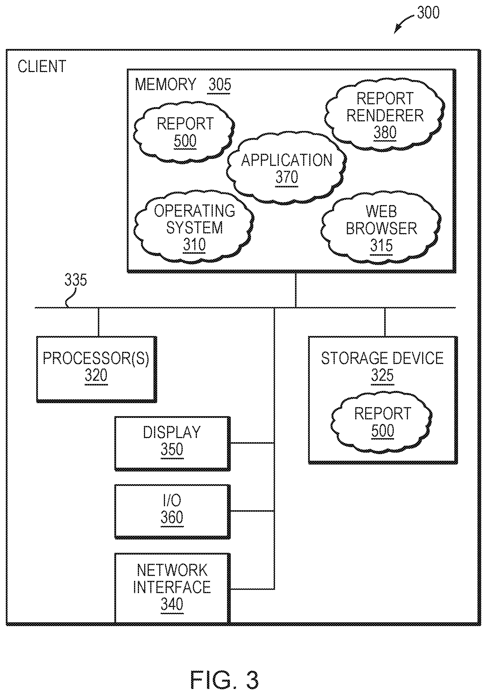Patent US12100078 Figure 3 – System and method for generating and rendering a self-contained report data structure