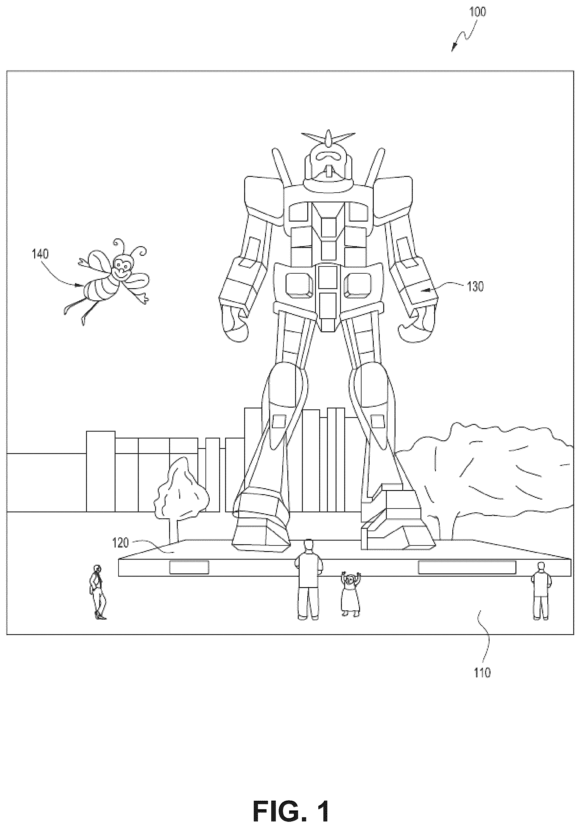 Patent US12100080 — Virtual reticle for augmented reality systems — Figure 1