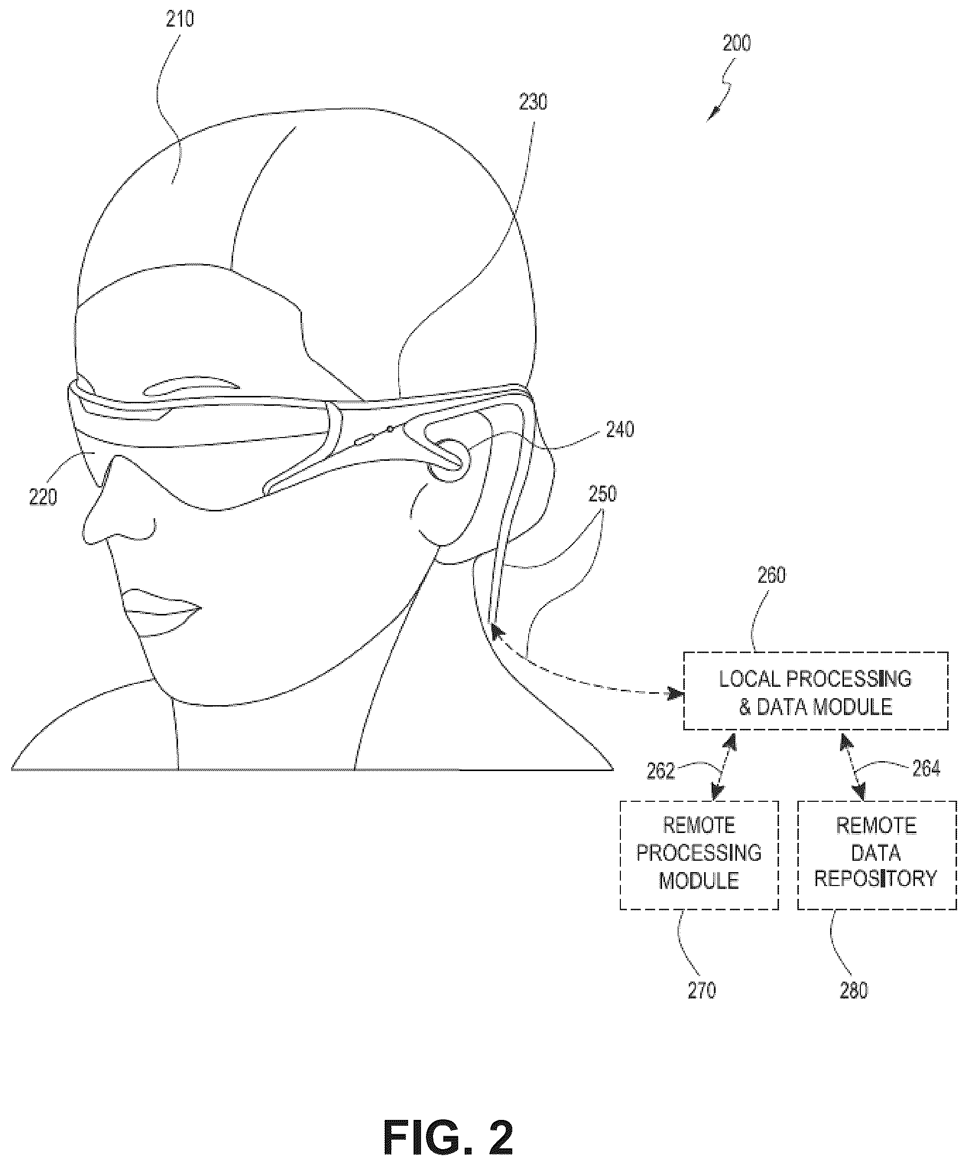 Patent US12100080 Figure 2 – Virtual reticle for augmented reality systems