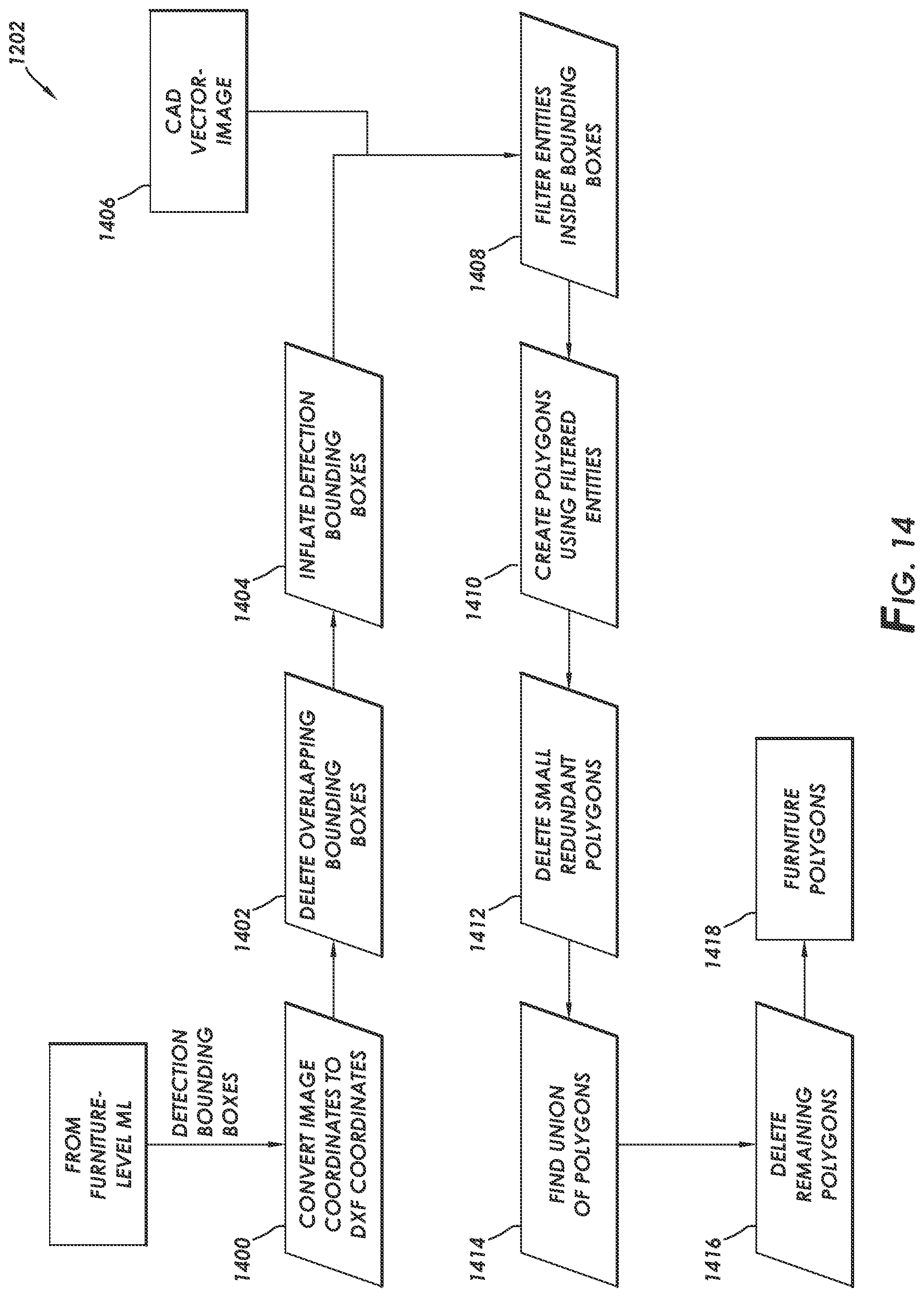 Patent US12100083 Figure 17 – Systems and methods for automating conversion of drawings to indoor maps and plans