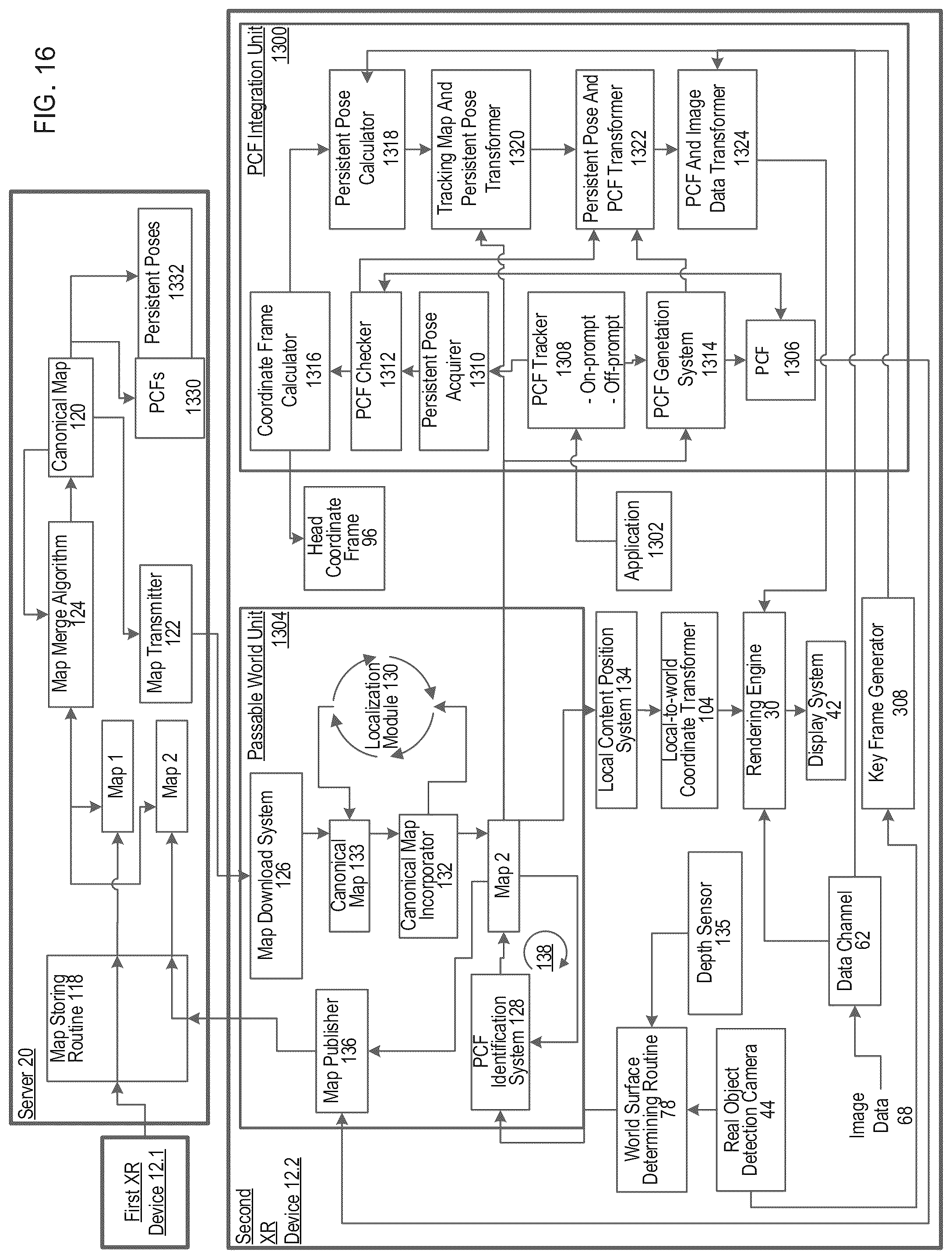 Patent US12100108 Figure 17 – Cross reality system with quality information about persistent coordinate frames