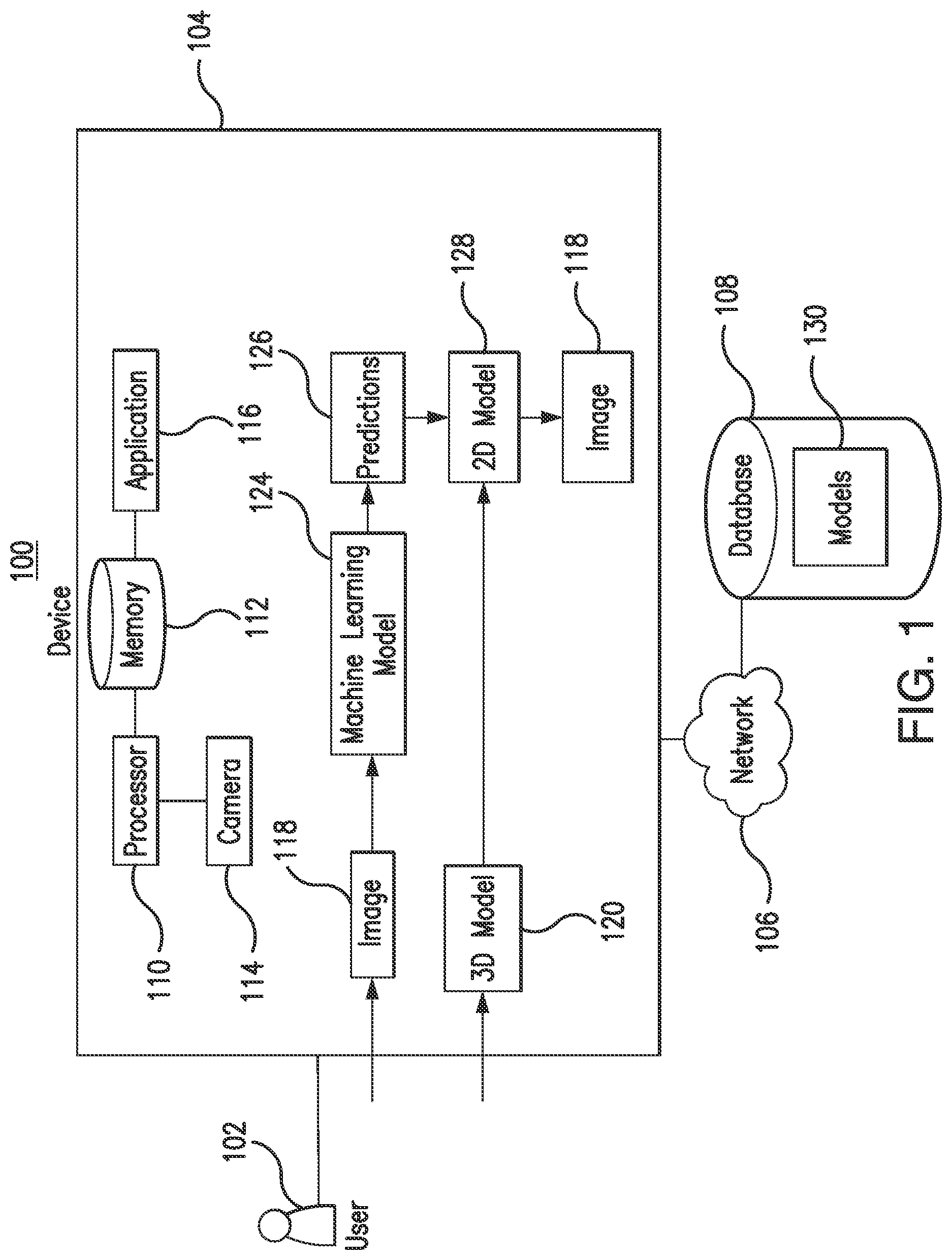 Patent US12100114 Figure 1 – Virtual shoe try-on