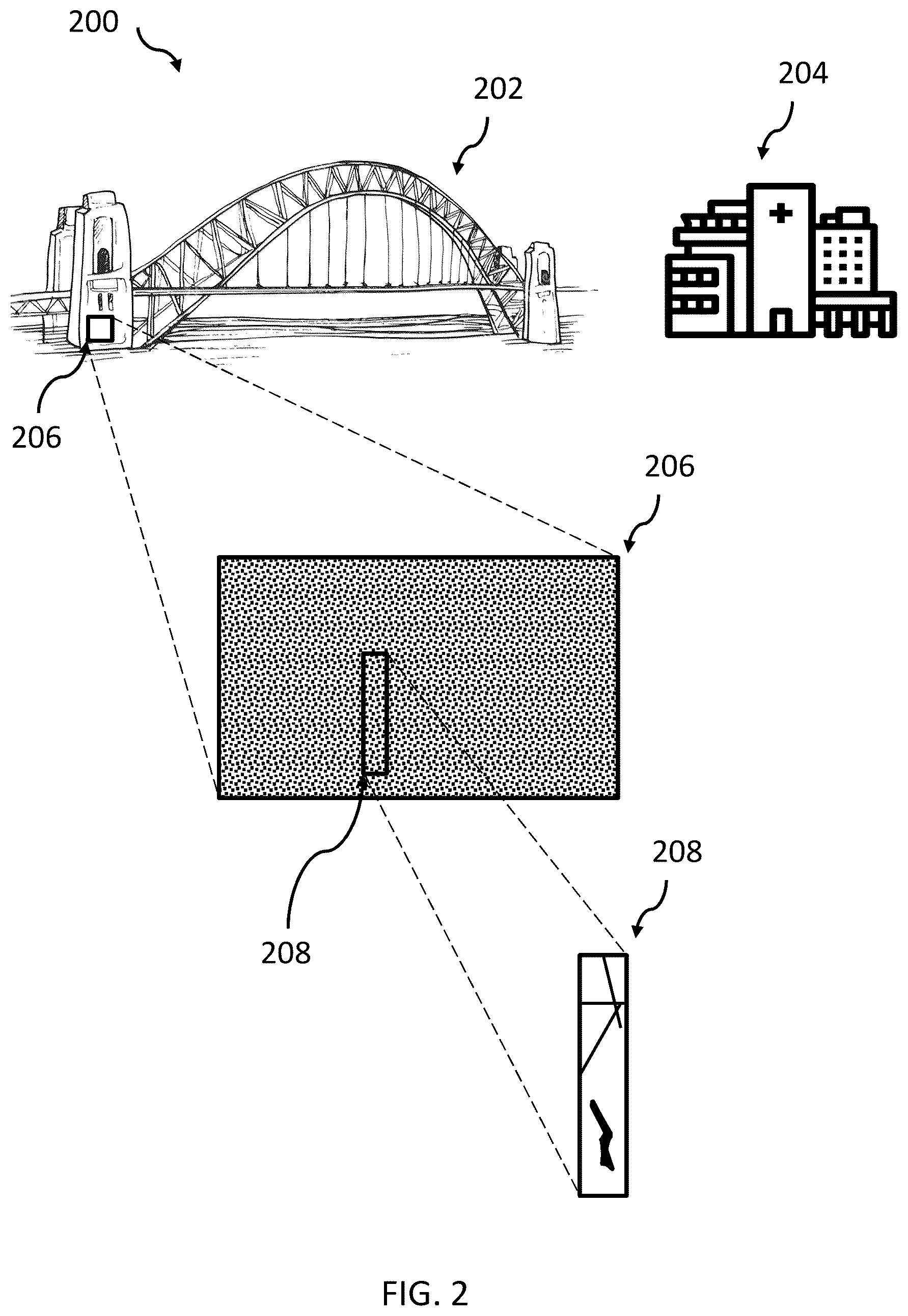 Patent US12100117 Figure 2 – Image stitching for high-resolution scans