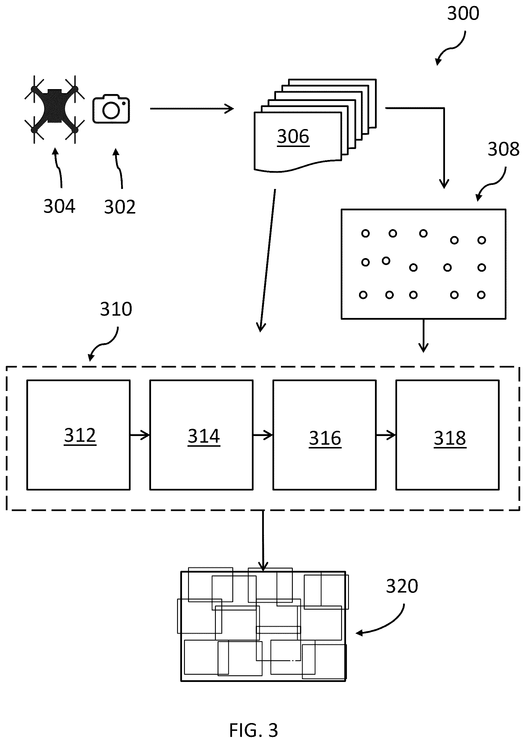 Patent US12100117 Figure 3 – Image stitching for high-resolution scans