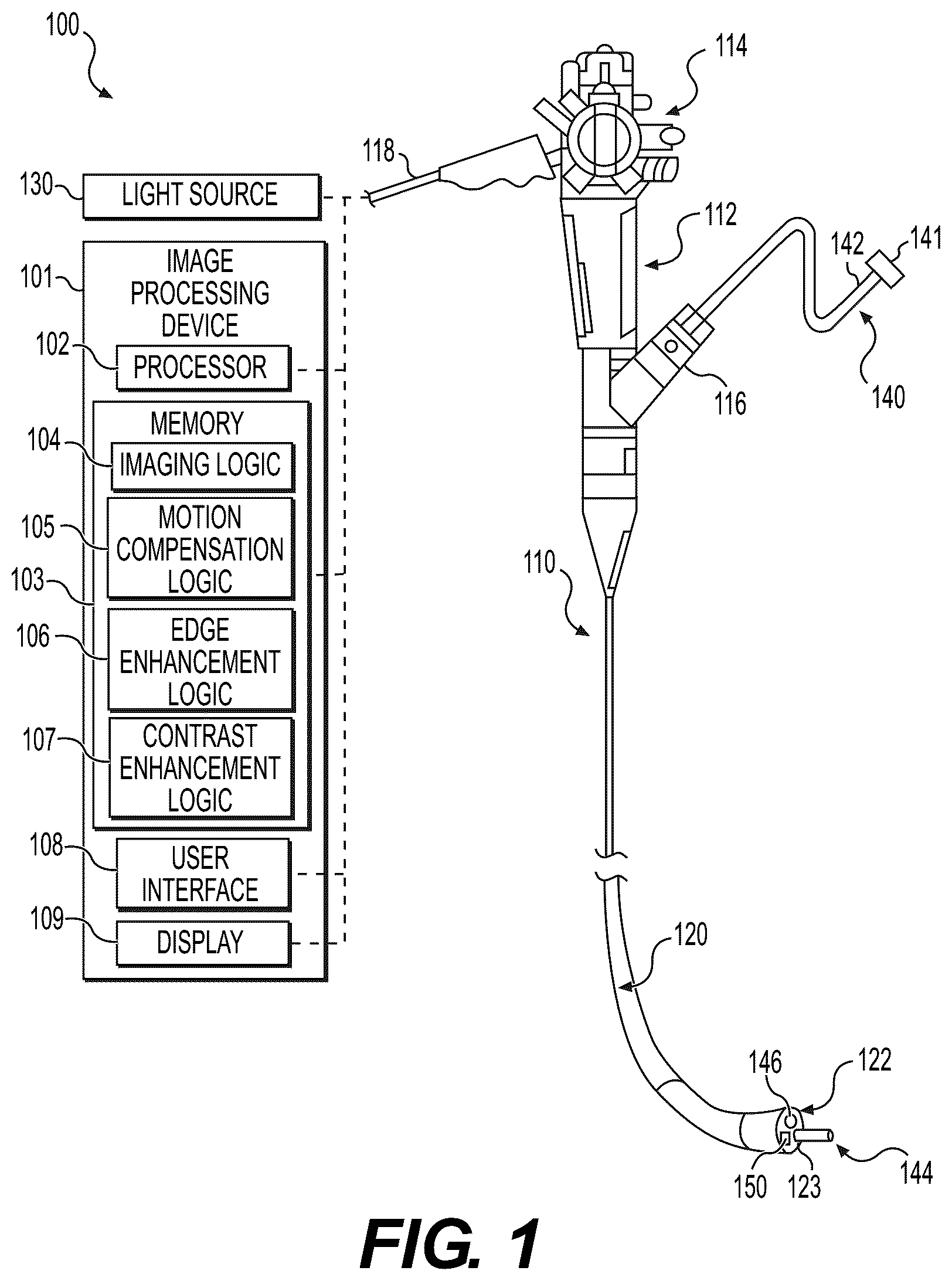 Patent US12100127 Figure 1 – Color extrapolation from monochrome image sensor