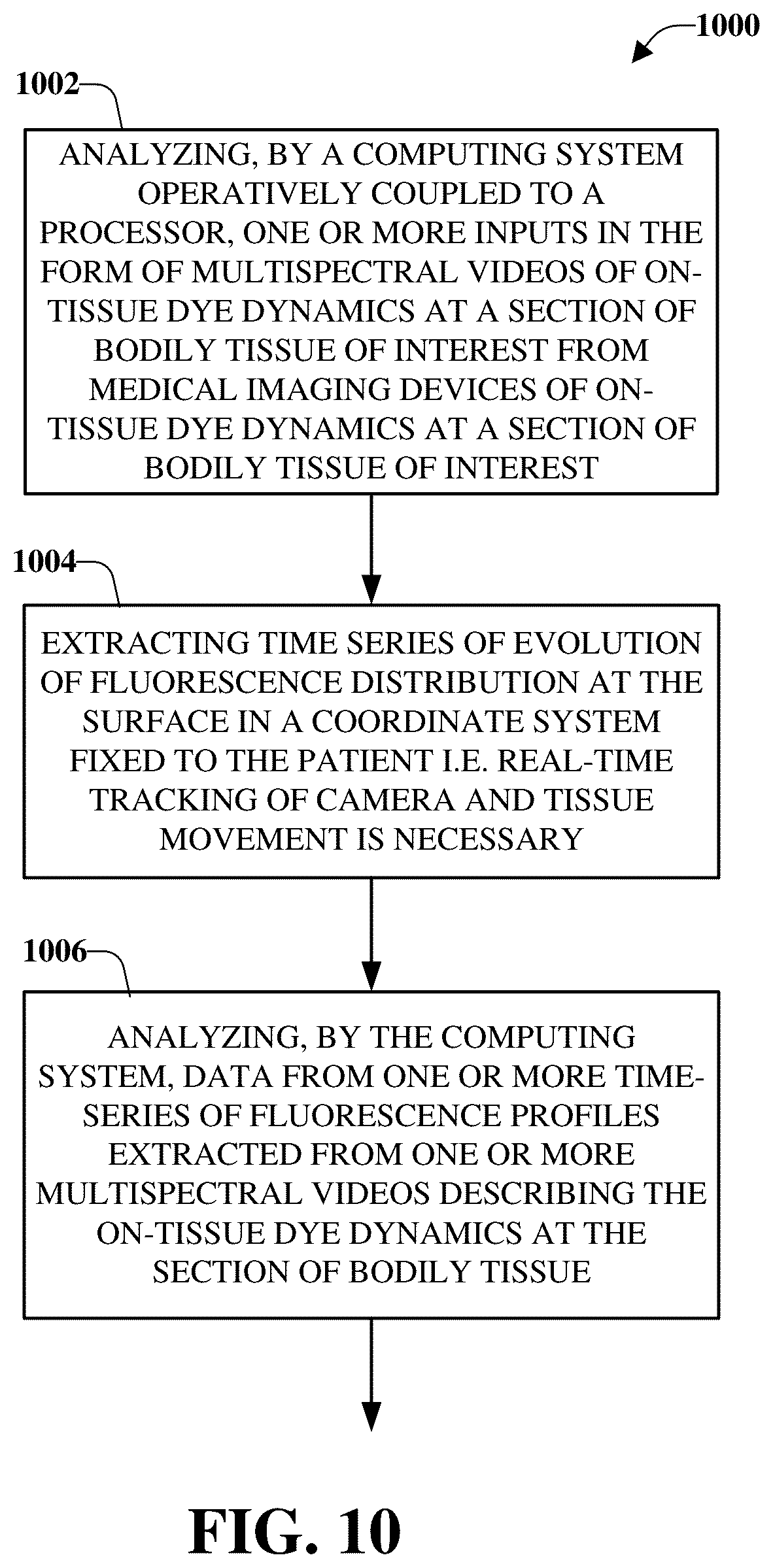 Patent US12100141 Figure 10 – Three-dimensional delineation of tumor boundaries via supervised machine learning algorithms and augmented reality