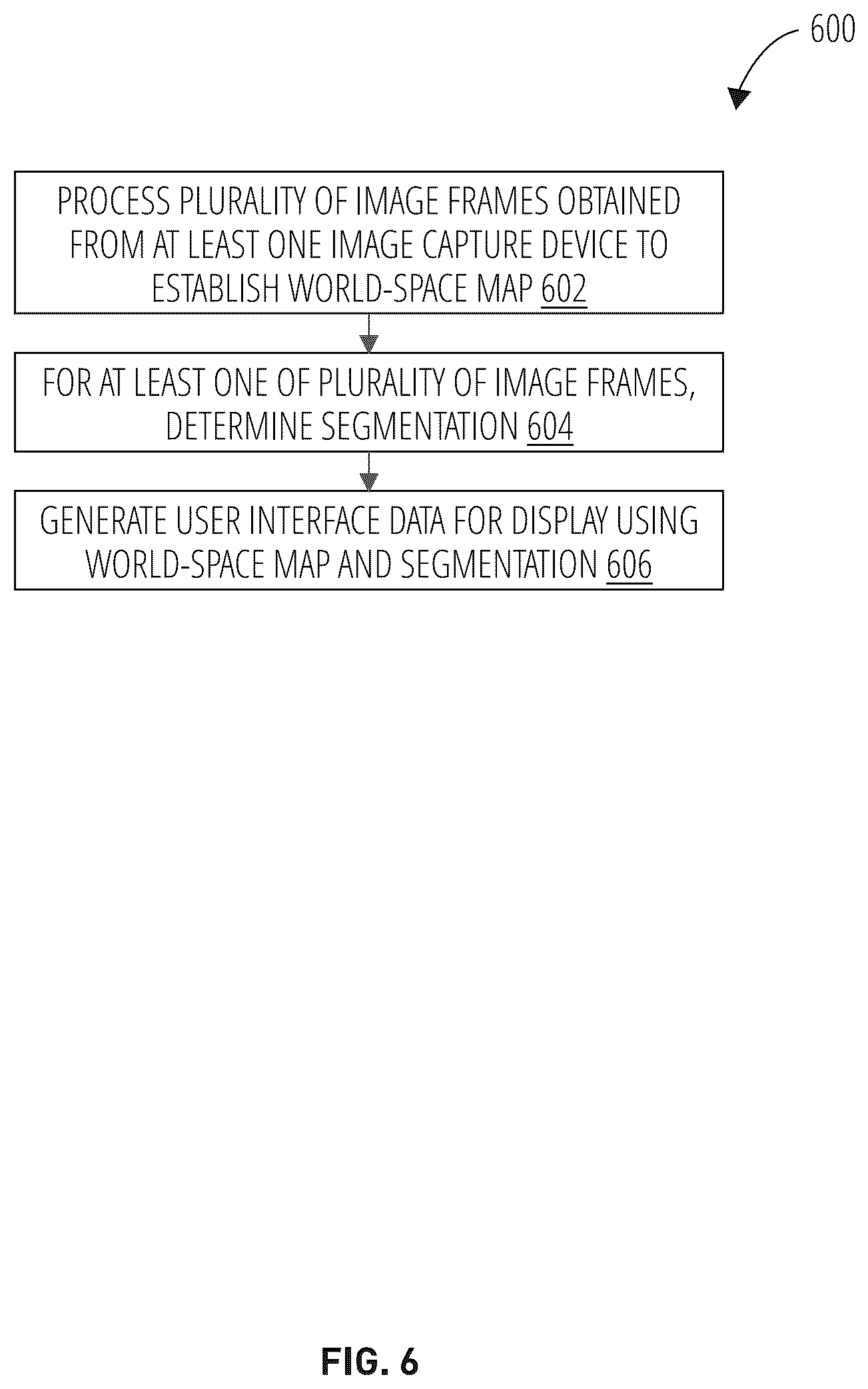 Patent US12100158 Figure 6 – World-space segmentation
