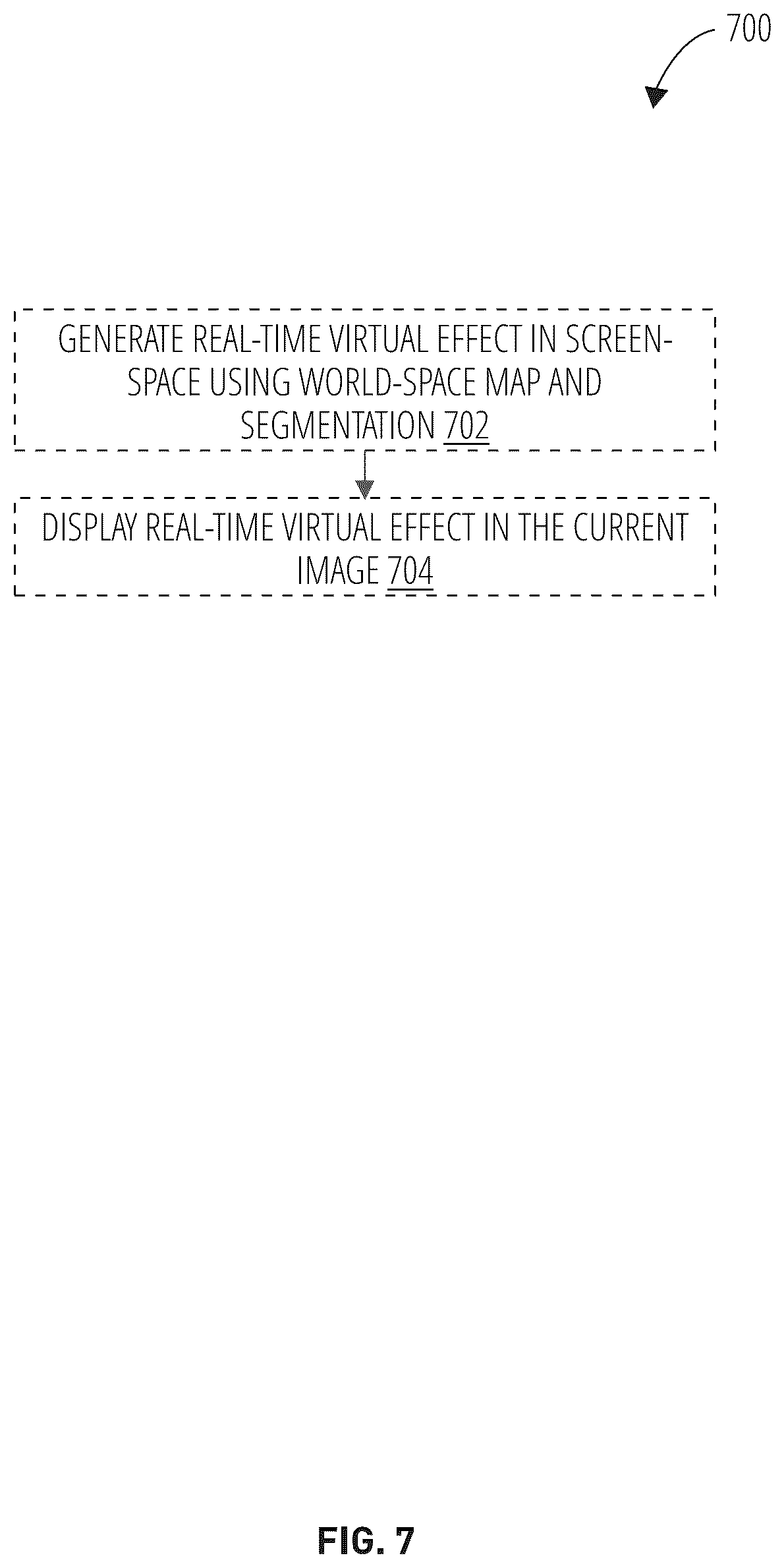 Patent US12100158 Figure 7 – World-space segmentation