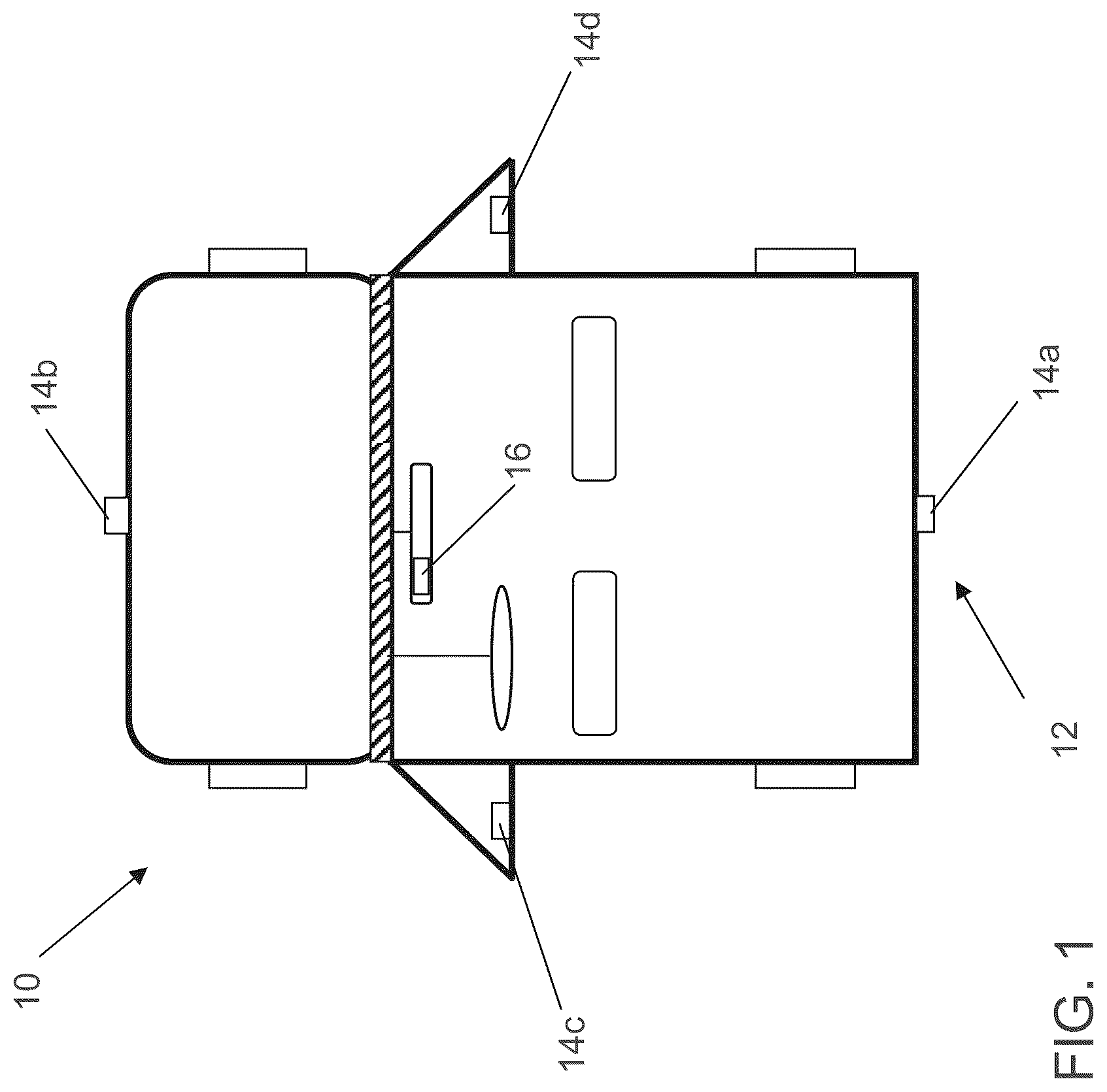 Patent US12100166 Figure 1 – Vehicular vision system