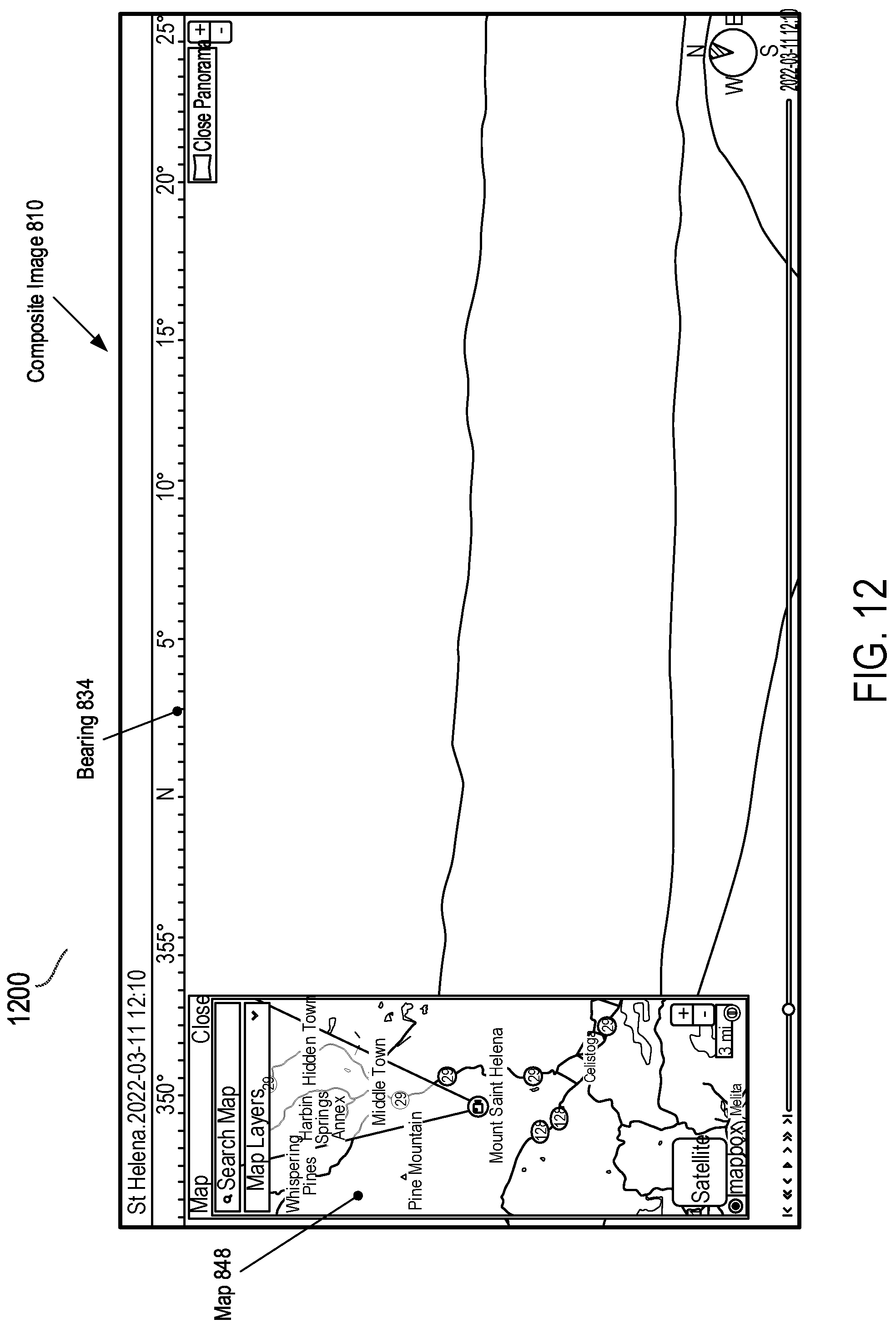 Patent US12100177 Figure 13 – Systems and methods for image capture and time lapse panorama generation
