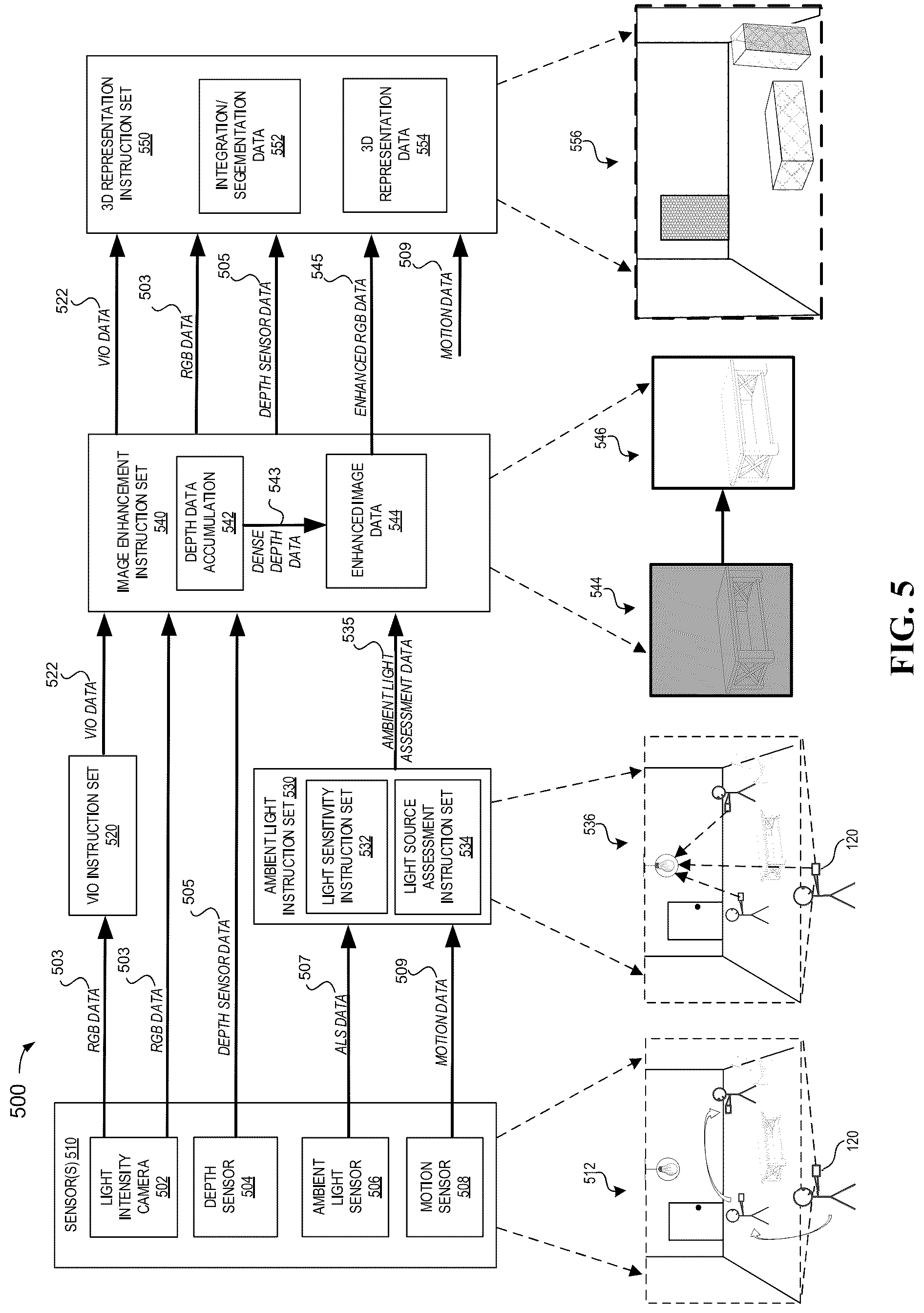 Patent US12100194 Figure 5 – Image enhancement