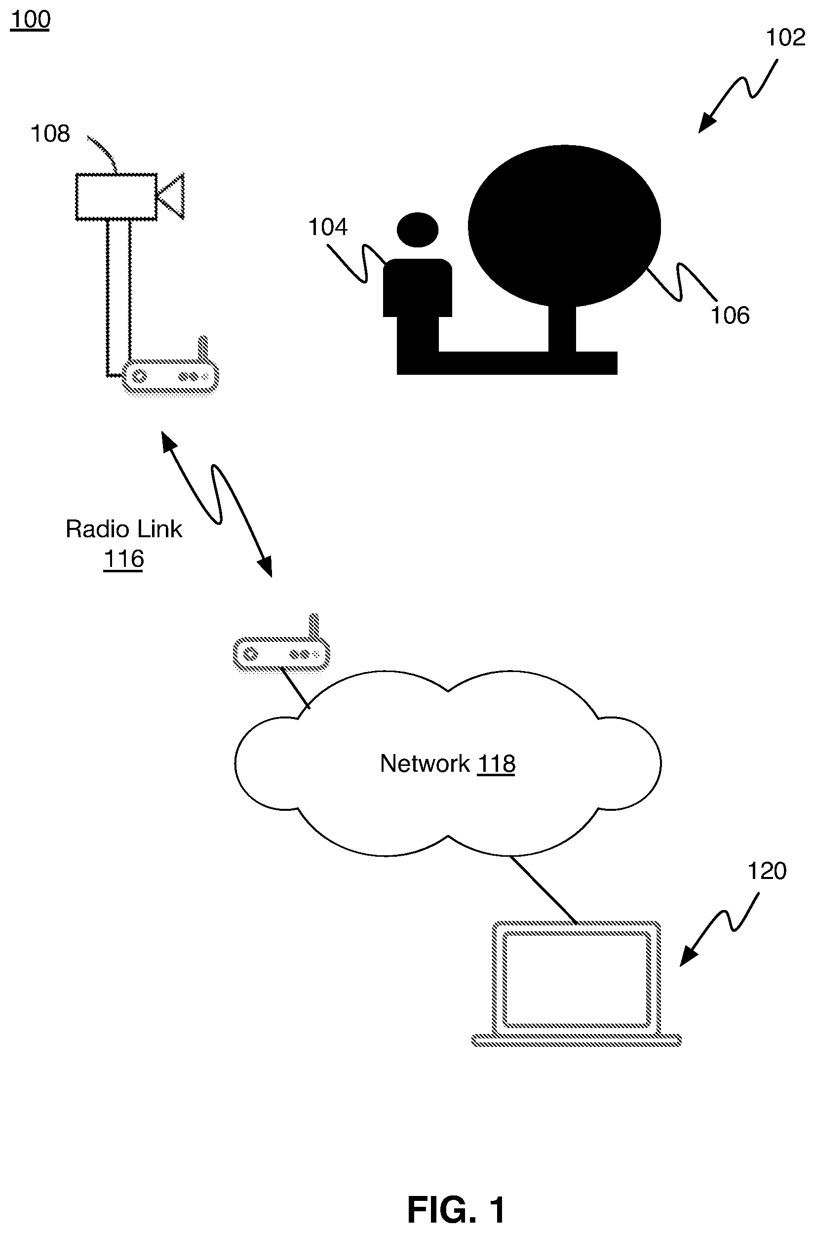 Patent US12100213 — Alert generation based on event detection in a video feed — Figure 1
