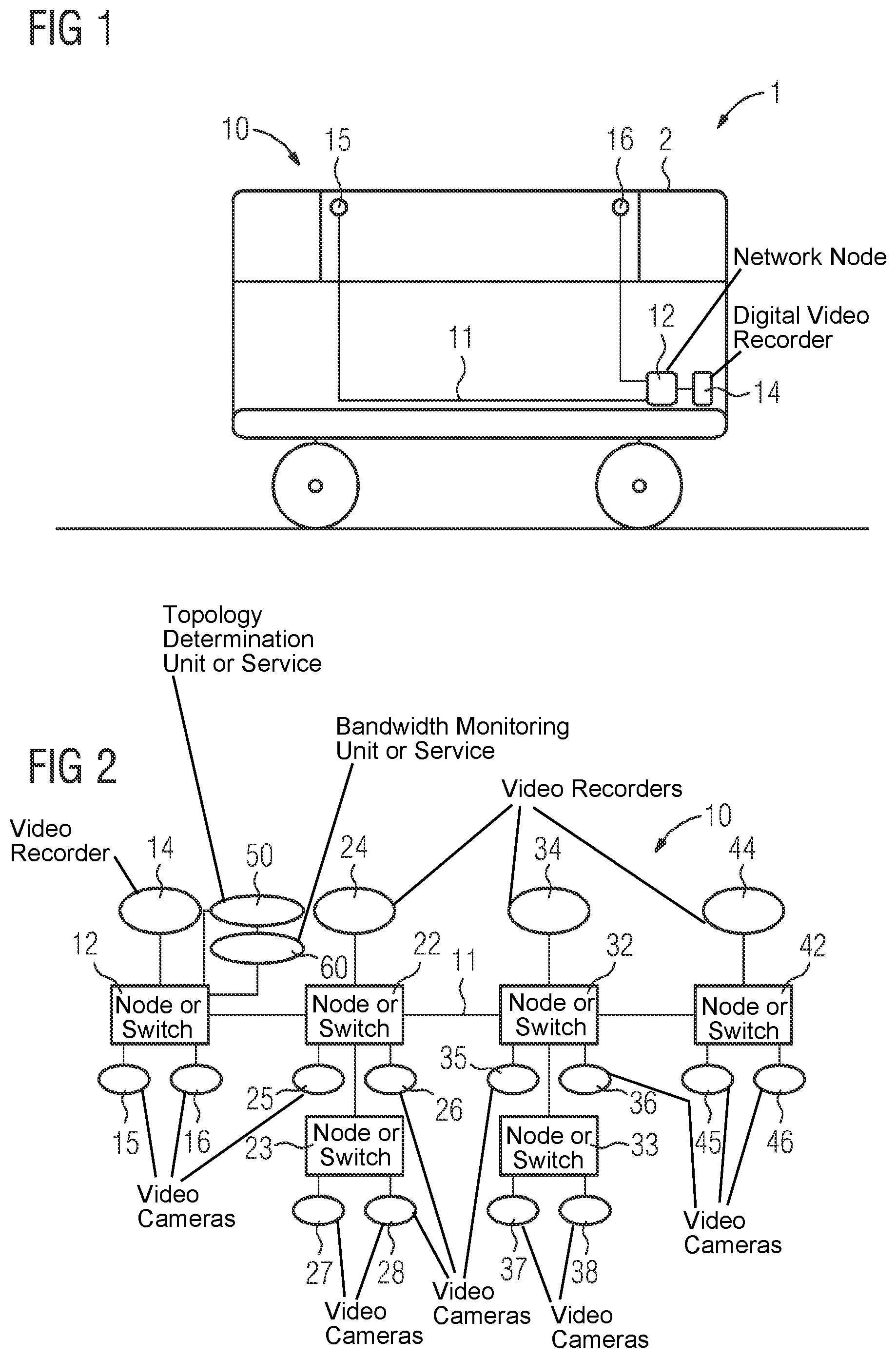 Patent US12100222 Figure 1 – Method and device for operating a video monitoring system for a rail vehicle