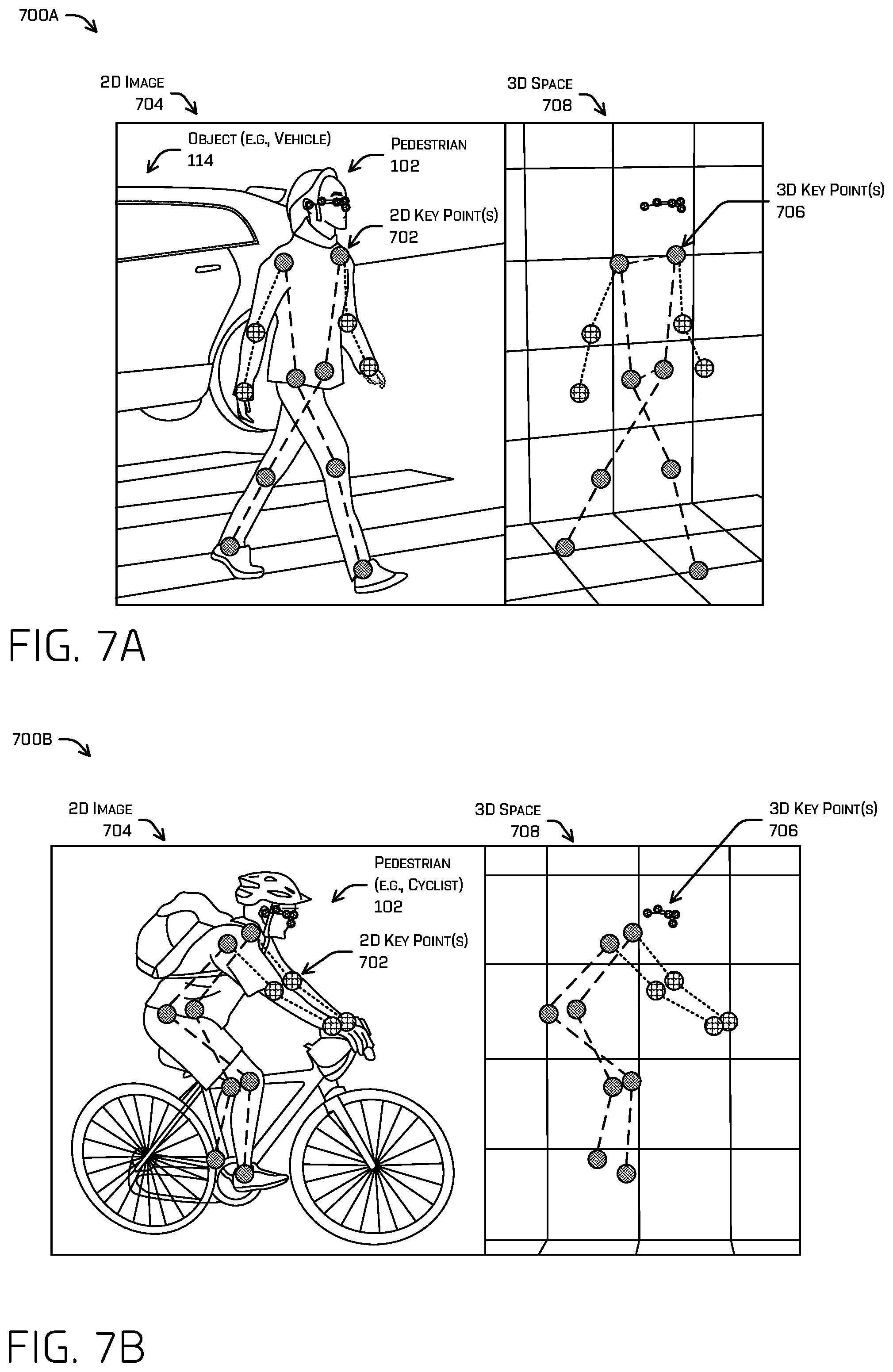 Patent US12100224 Figure 7 – Key point detection