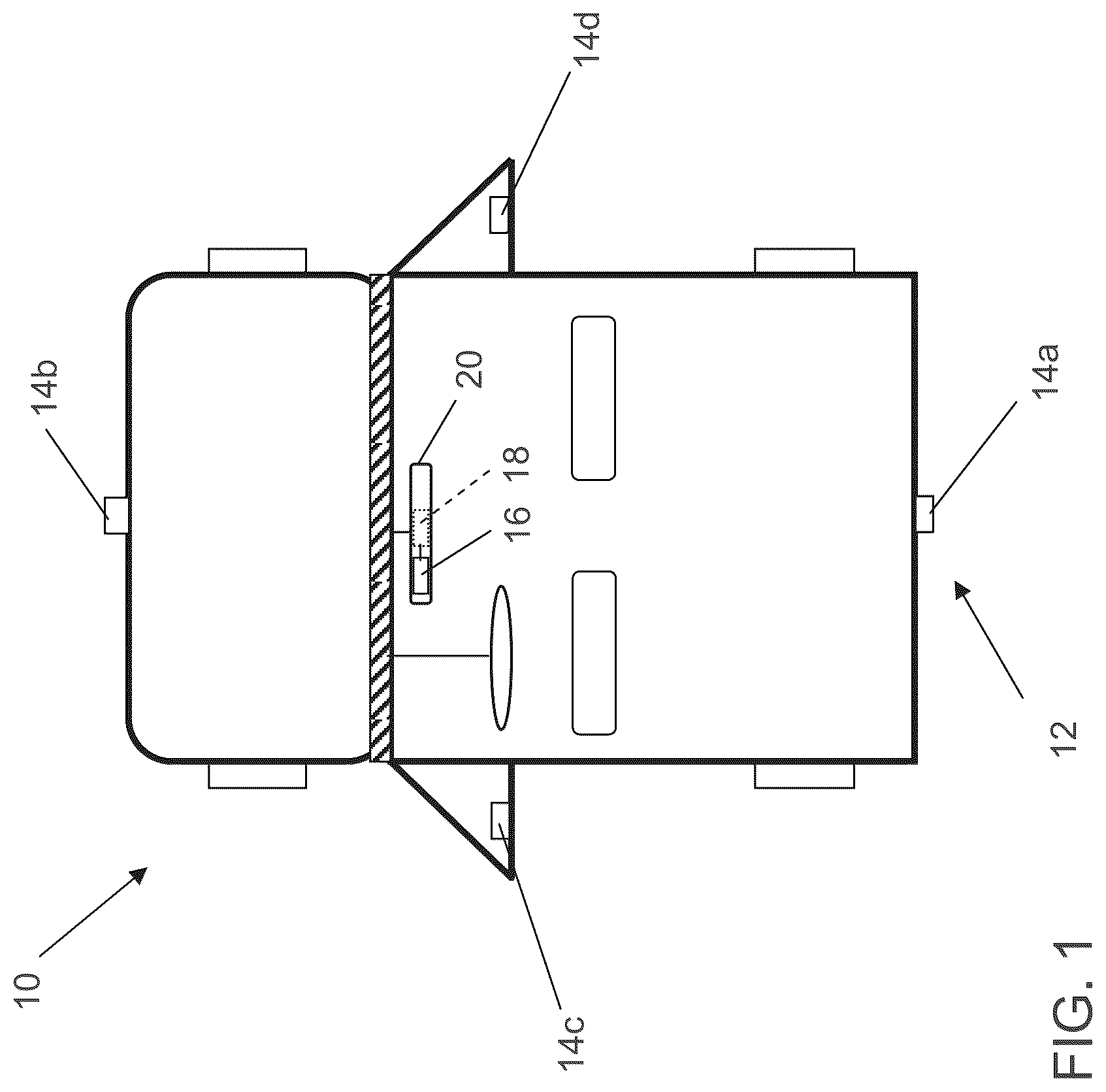 Patent US12100225 Figure 1 – Vehicular vision system