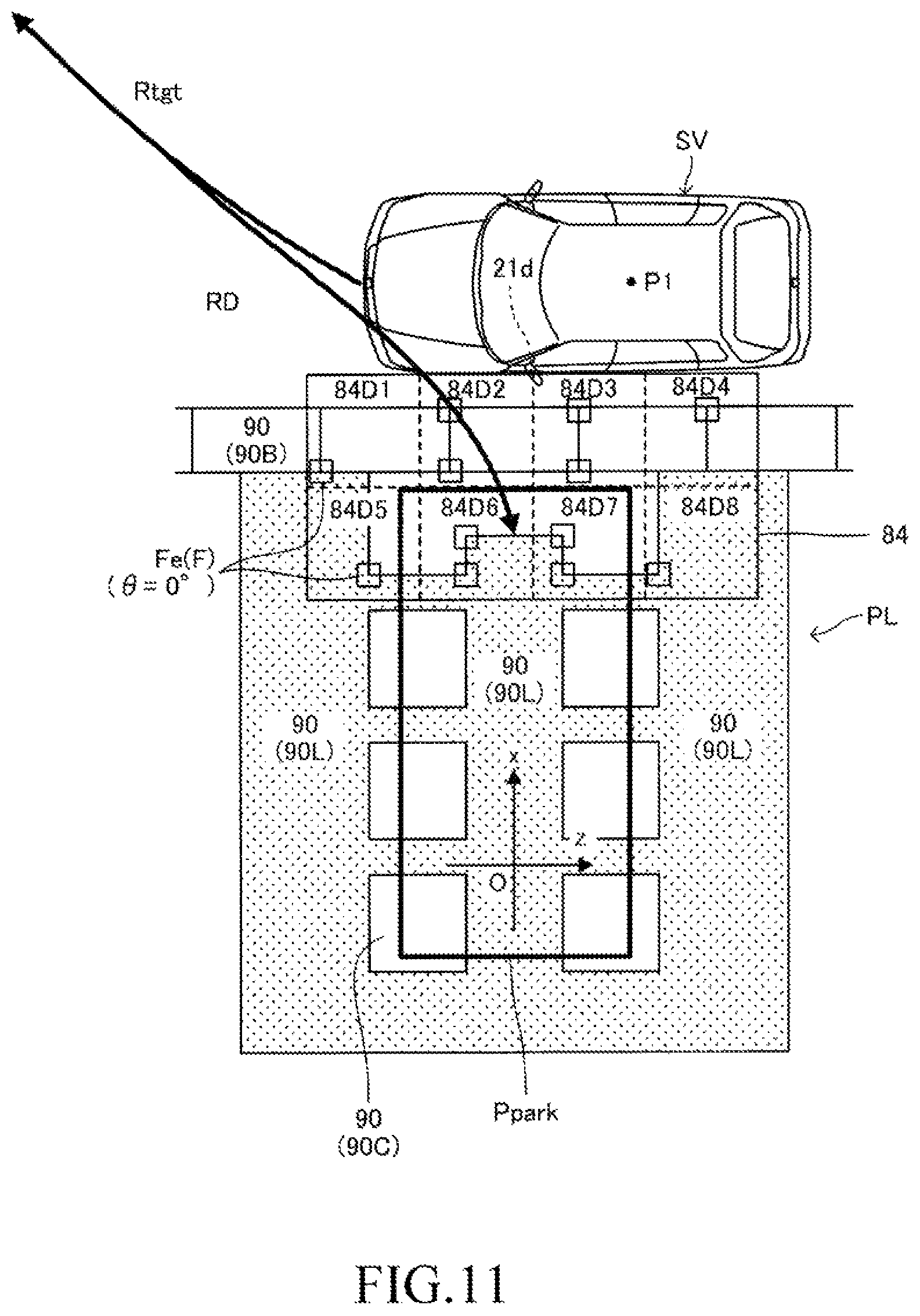 Patent US12100227 Figure 11 – Parking assist apparatus