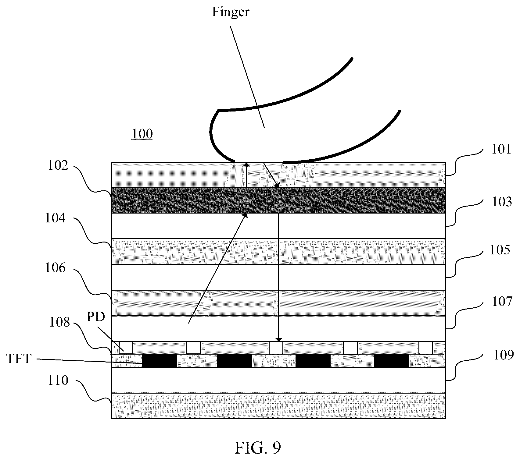 Patent US12100239 Figure 7 – Display component, display screen, and electronic device