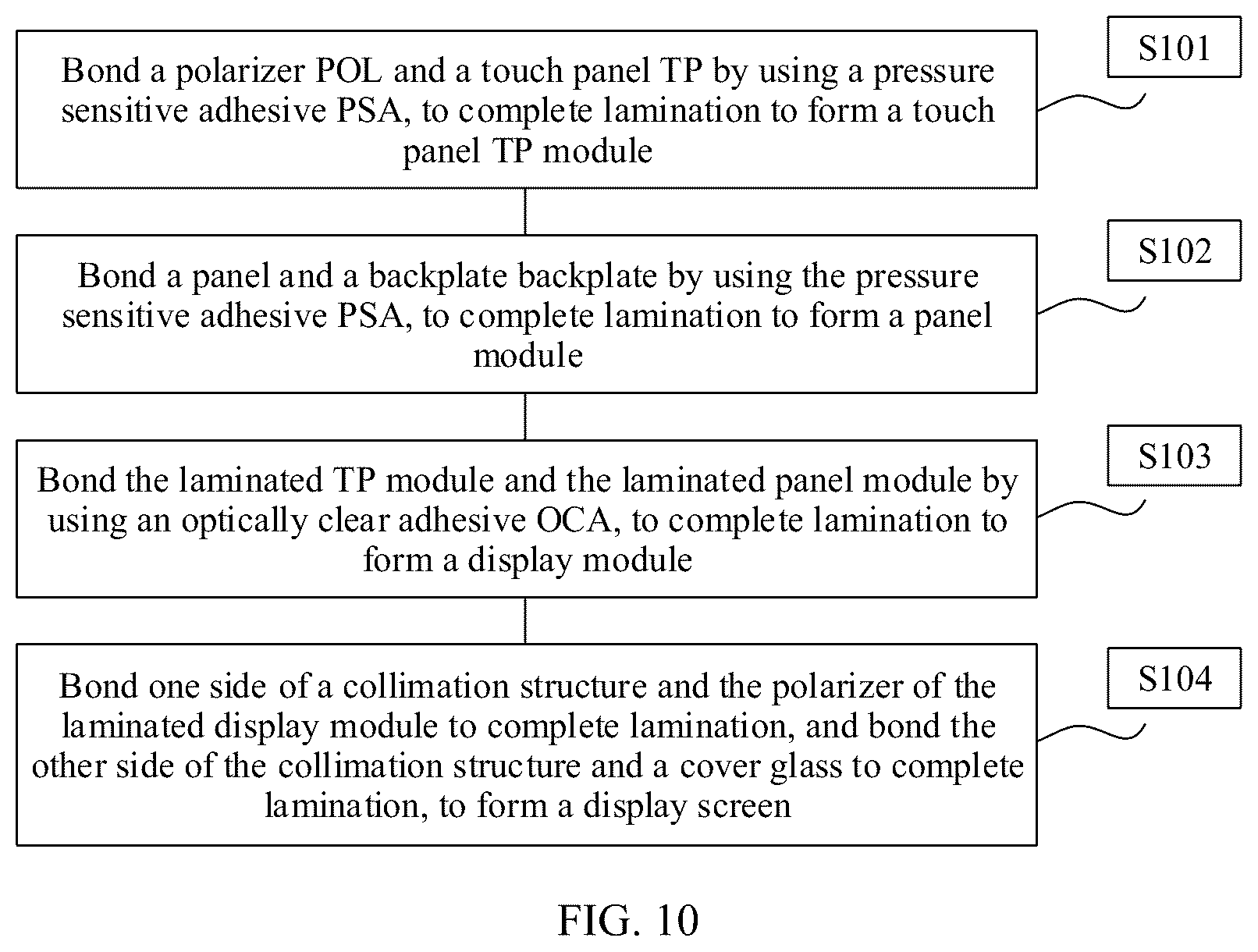 Patent US12100239 Figure 8 – Display component, display screen, and electronic device