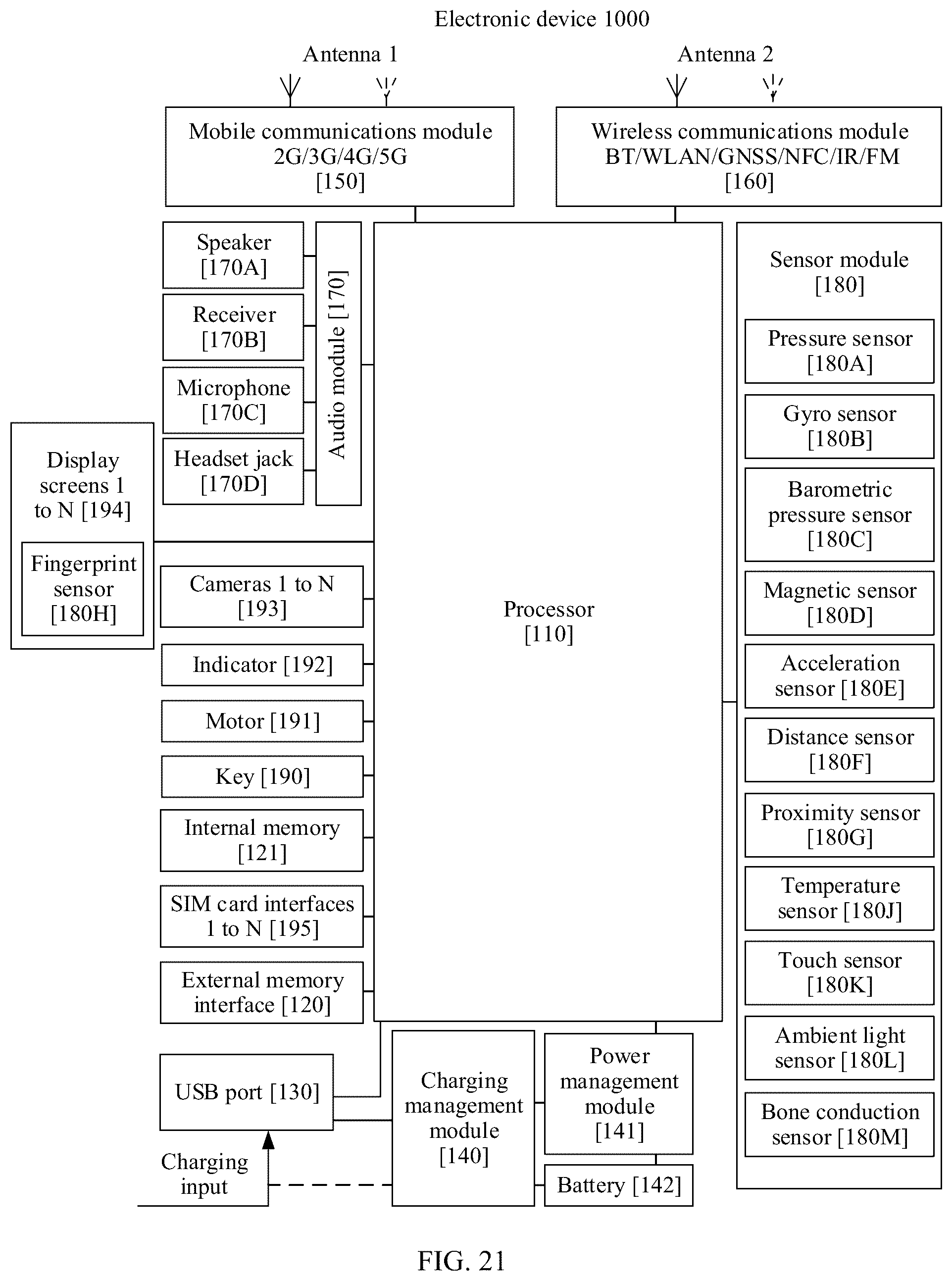 Patent US12100239 Figure 15 – Display component, display screen, and electronic device