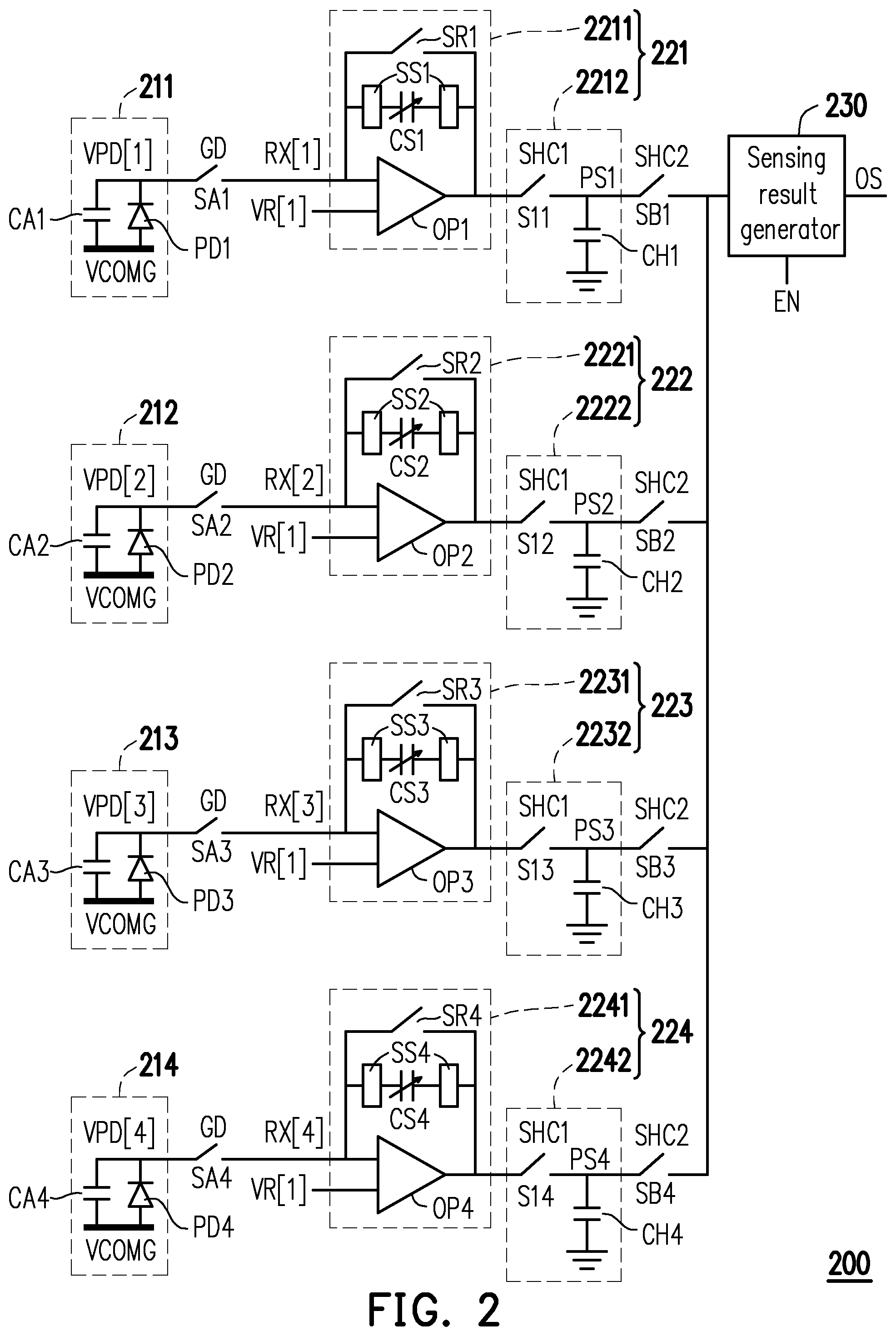 Patent US12100240 Figure 2 – Fingerprint recognition driving device
