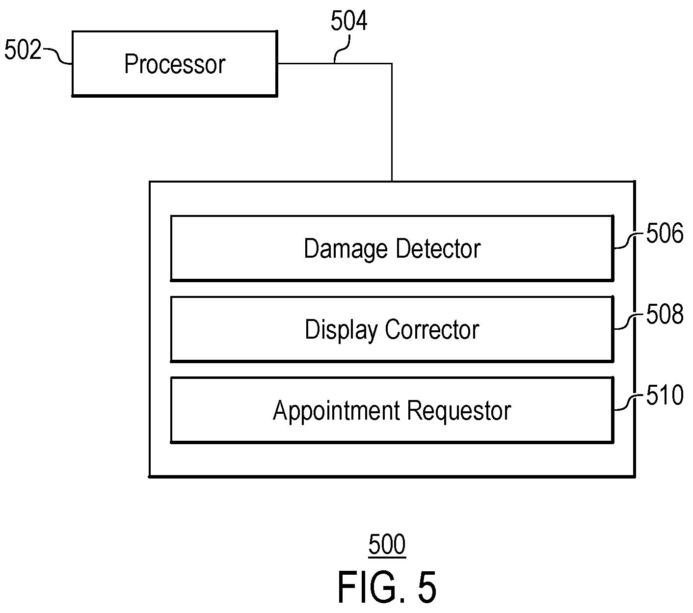 Patent US12100247 Figure 5 – Windshield safety system