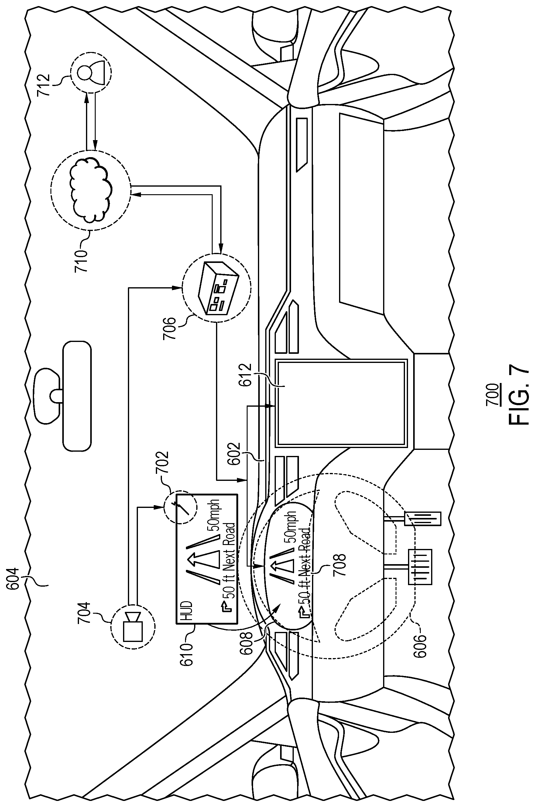 Patent US12100247 Figure 7 – Windshield safety system