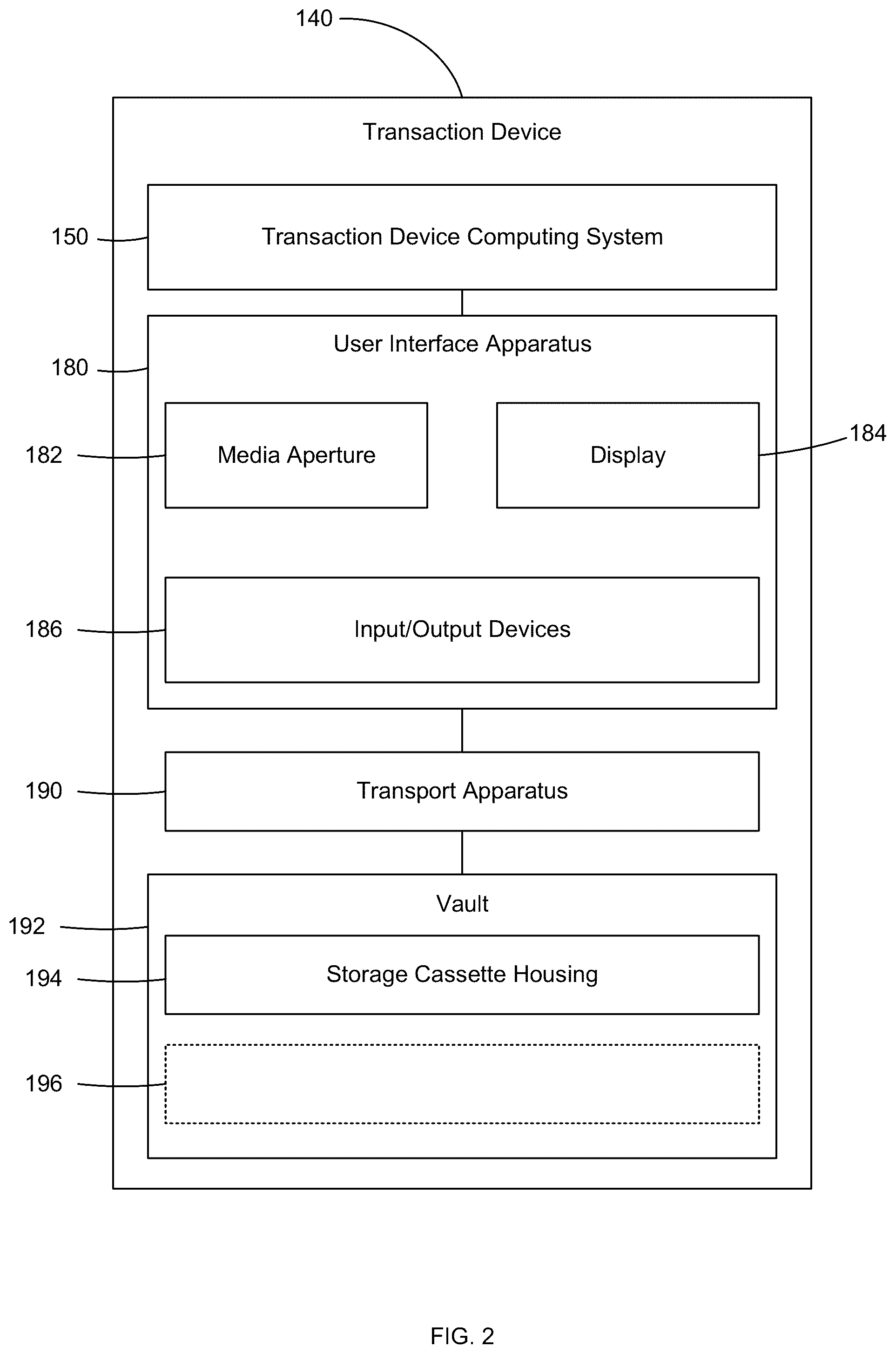 Patent US12100256 Figure 2 – Systems and methods for retrofit housing using an in-safe cassette port