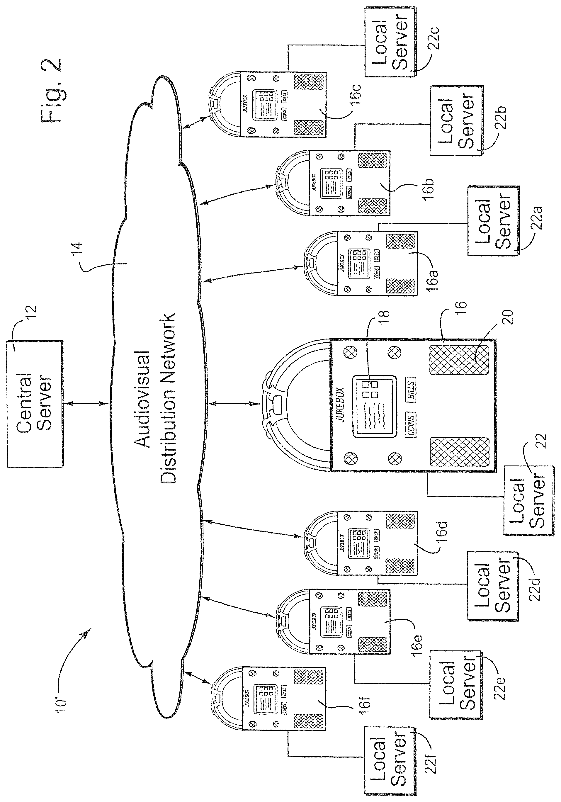 Patent US12100258 Figure 2 – Digital downloading jukebox with enhanced communication features
