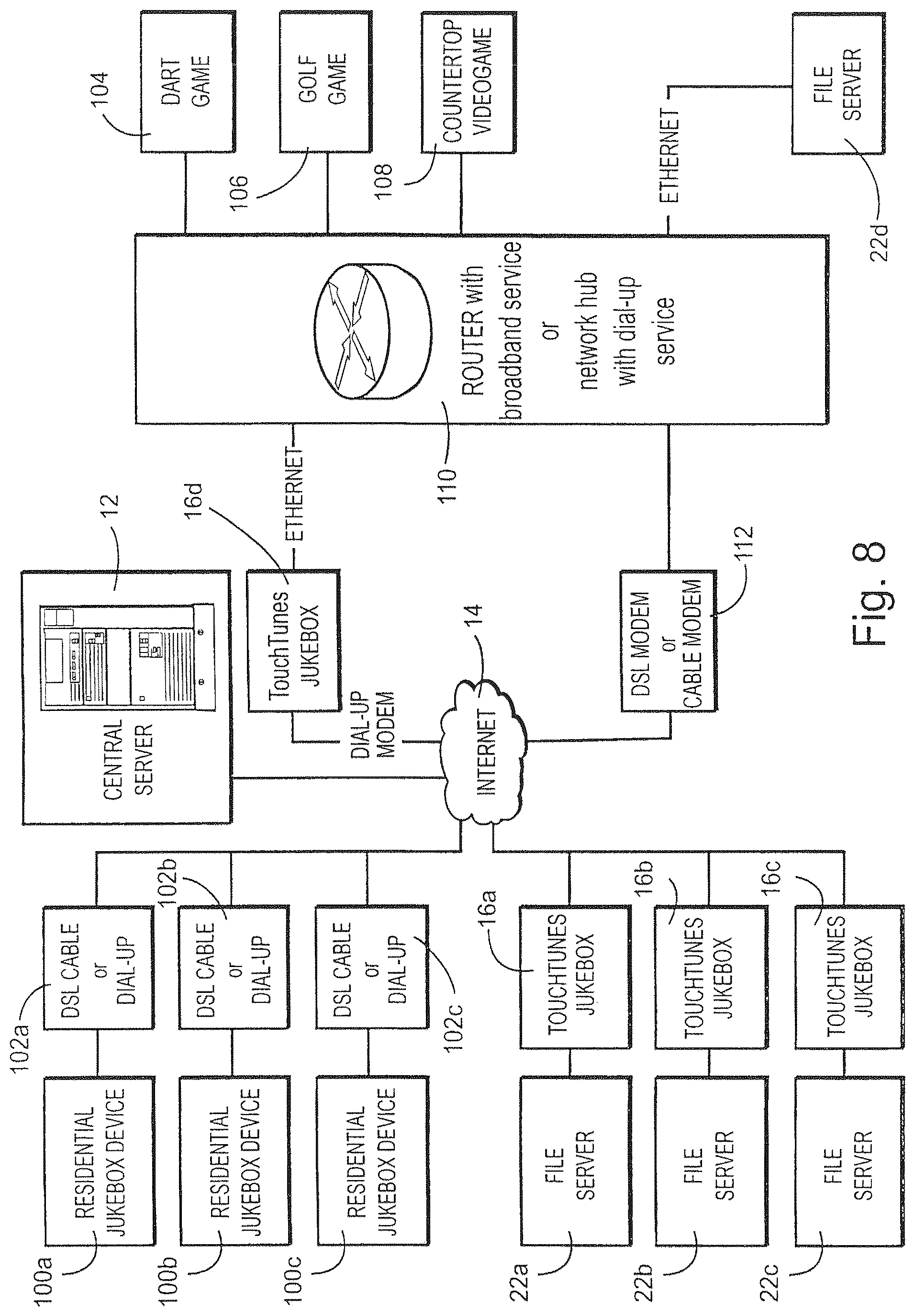 Patent US12100258 Figure 11 – Digital downloading jukebox with enhanced communication features