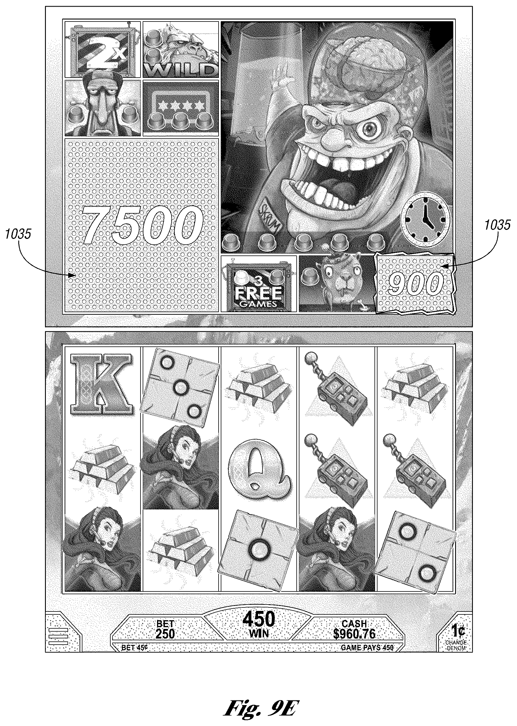 Patent US12100268 Figure 13 – Systems and methods for using volatility stabilizing sub-event triggers for a primary game and/or secondary game of chance including randomized independent expanding reels with dynamically changing graphical elements