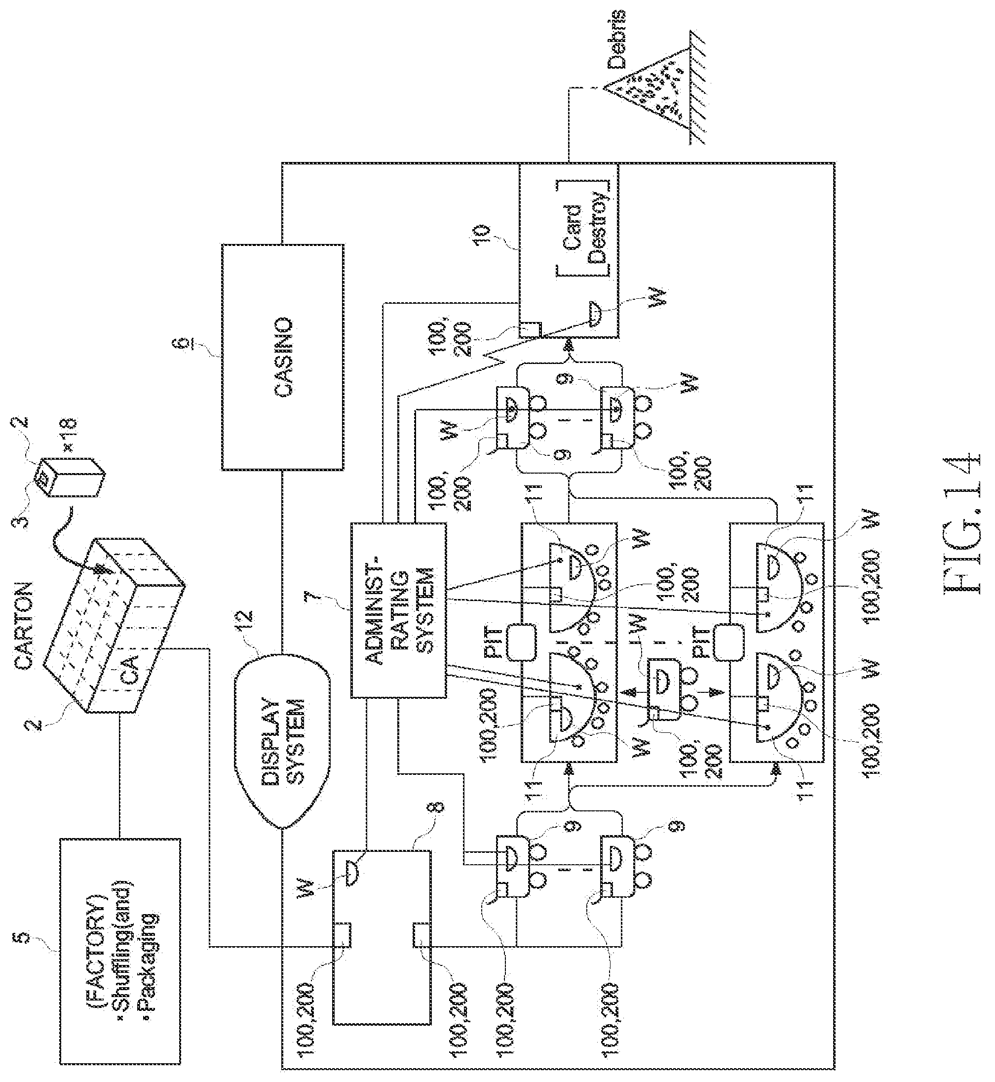 Patent US12100269 Figure 16 – Method for administering a package of shuffled playing cards