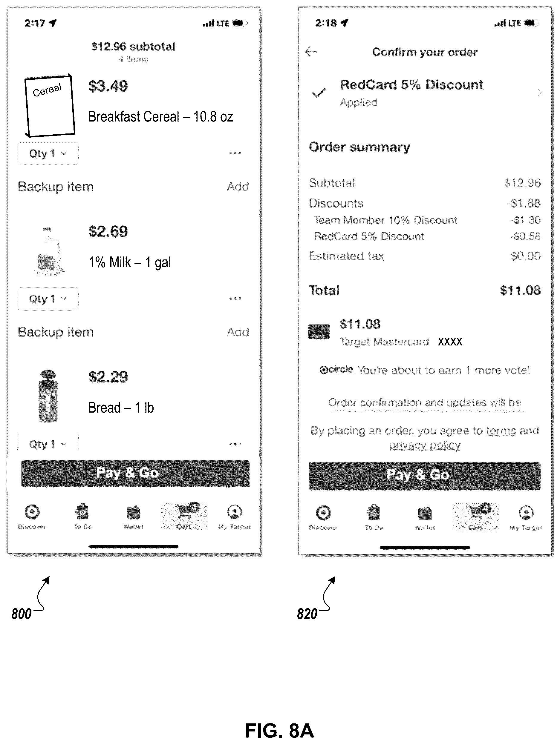 Patent US12100271 Figure 10 – Verification of items placed in physical shopping cart