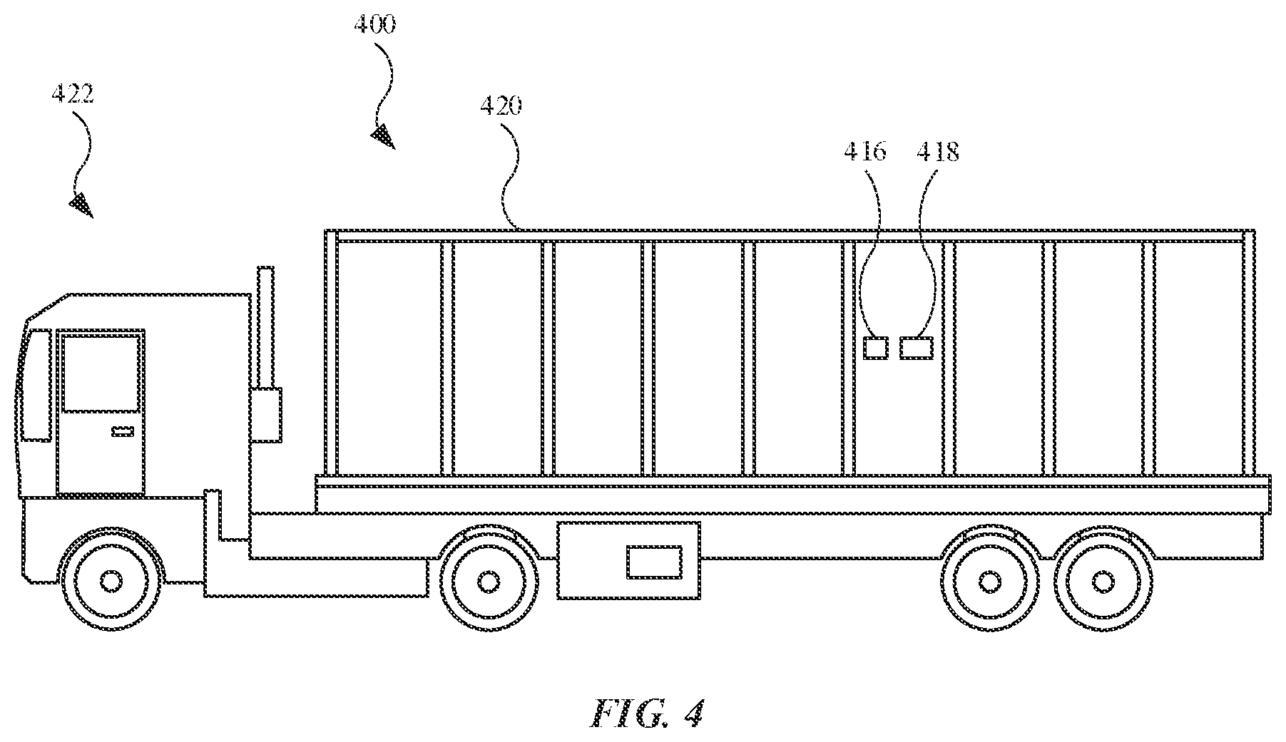 Patent US12100272 Figure 4 – Systems and methods for reducing grain theft in harvesting operations