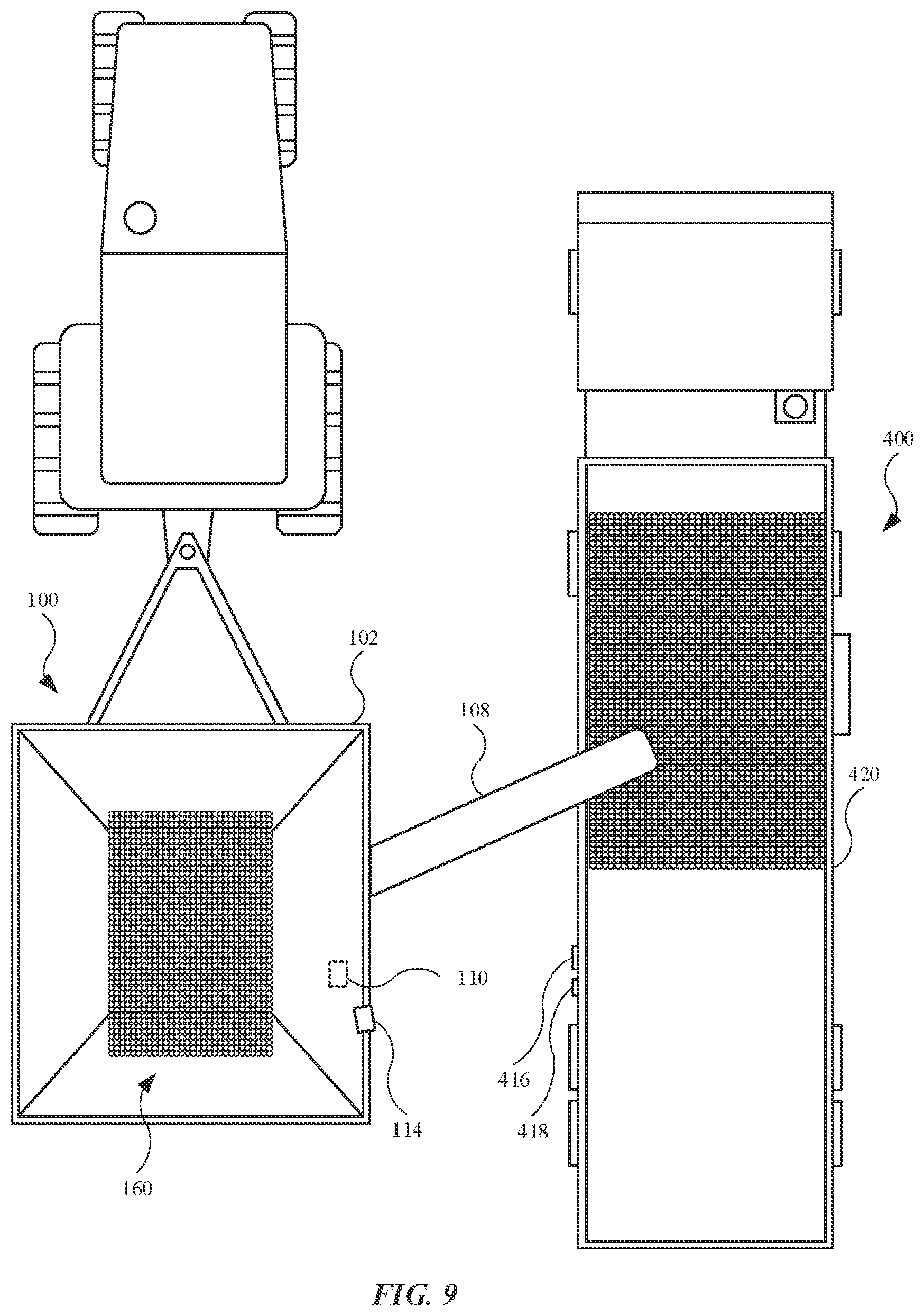 Patent US12100272 Figure 9 – Systems and methods for reducing grain theft in harvesting operations