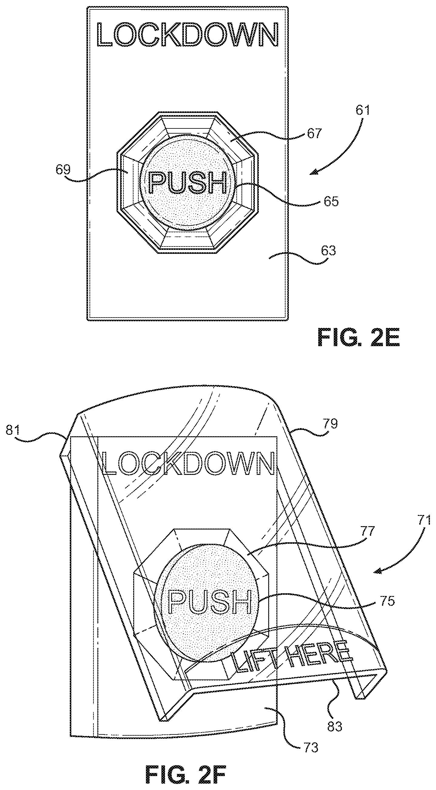 Patent US12100279 Figure 3 – Lockdown apparatus for initiation of lockdown procedures at a facility during an emergency