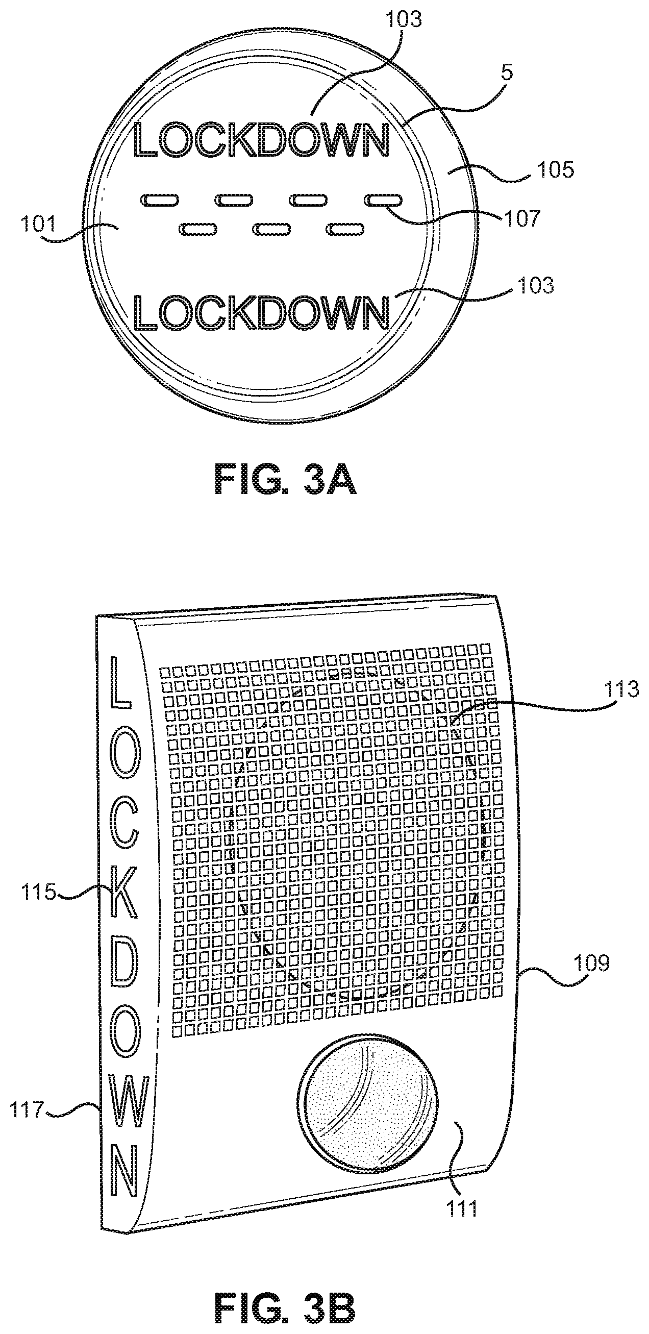 Patent US12100279 Figure 4 – Lockdown apparatus for initiation of lockdown procedures at a facility during an emergency