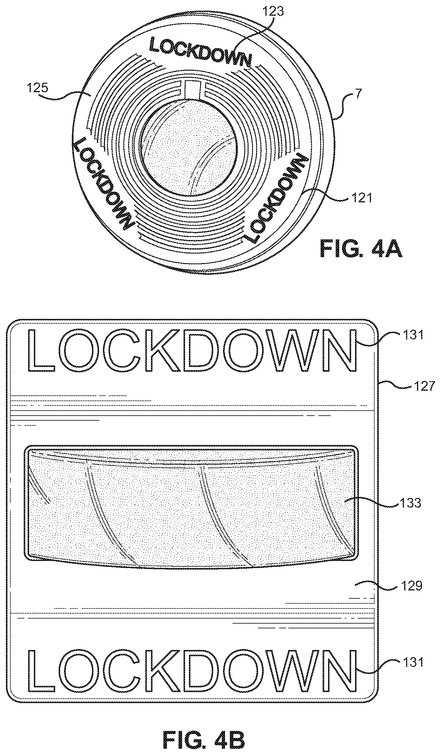 Patent US12100279 Figure 5 – Lockdown apparatus for initiation of lockdown procedures at a facility during an emergency