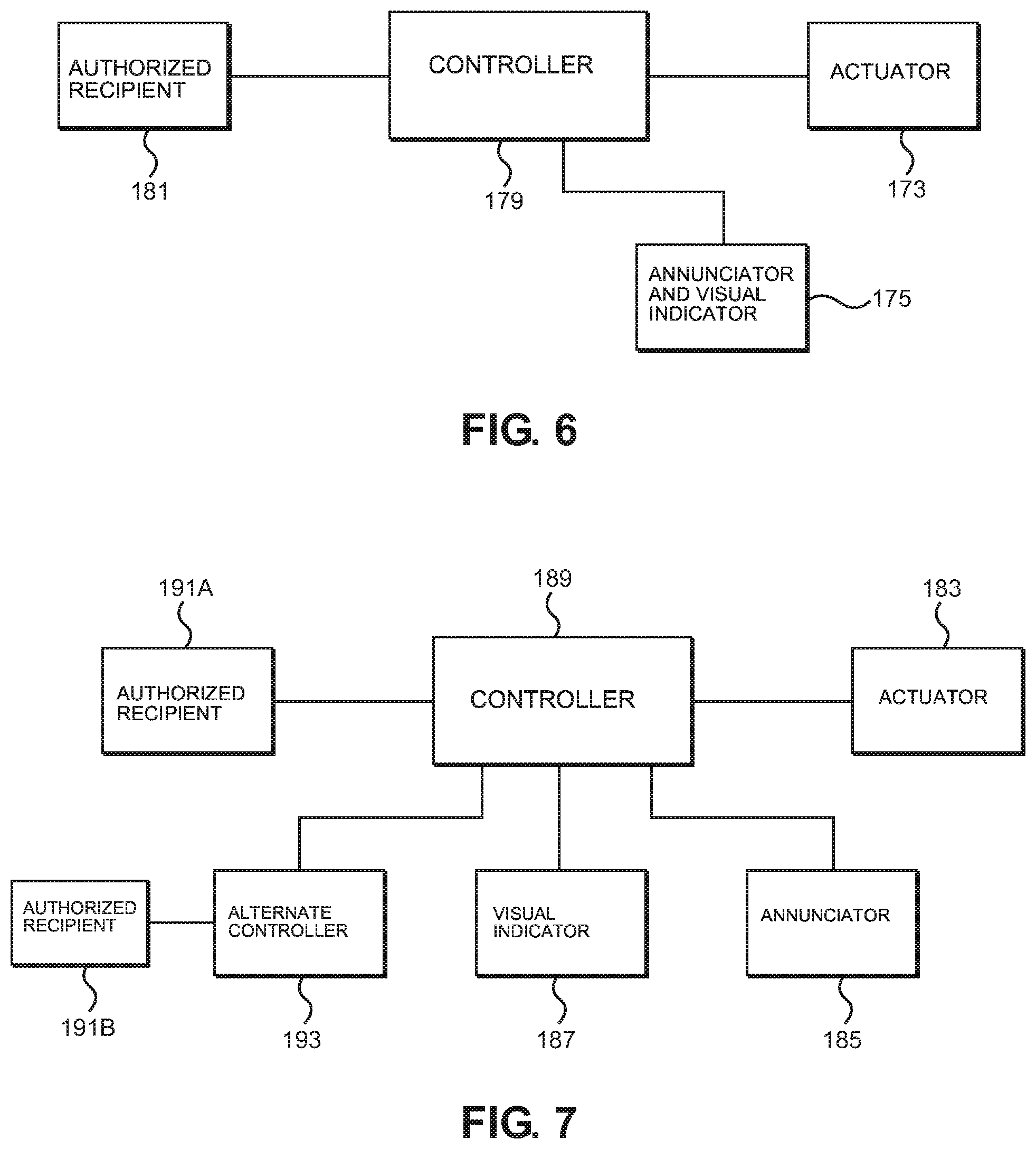 Patent US12100279 Figure 8 – Lockdown apparatus for initiation of lockdown procedures at a facility during an emergency