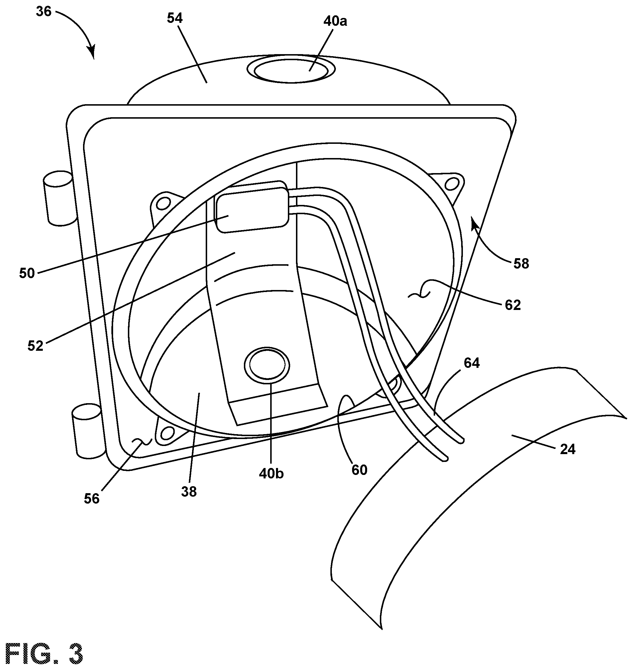 Patent US12100296 Figure 3 – Traffic signal assembly with heating element